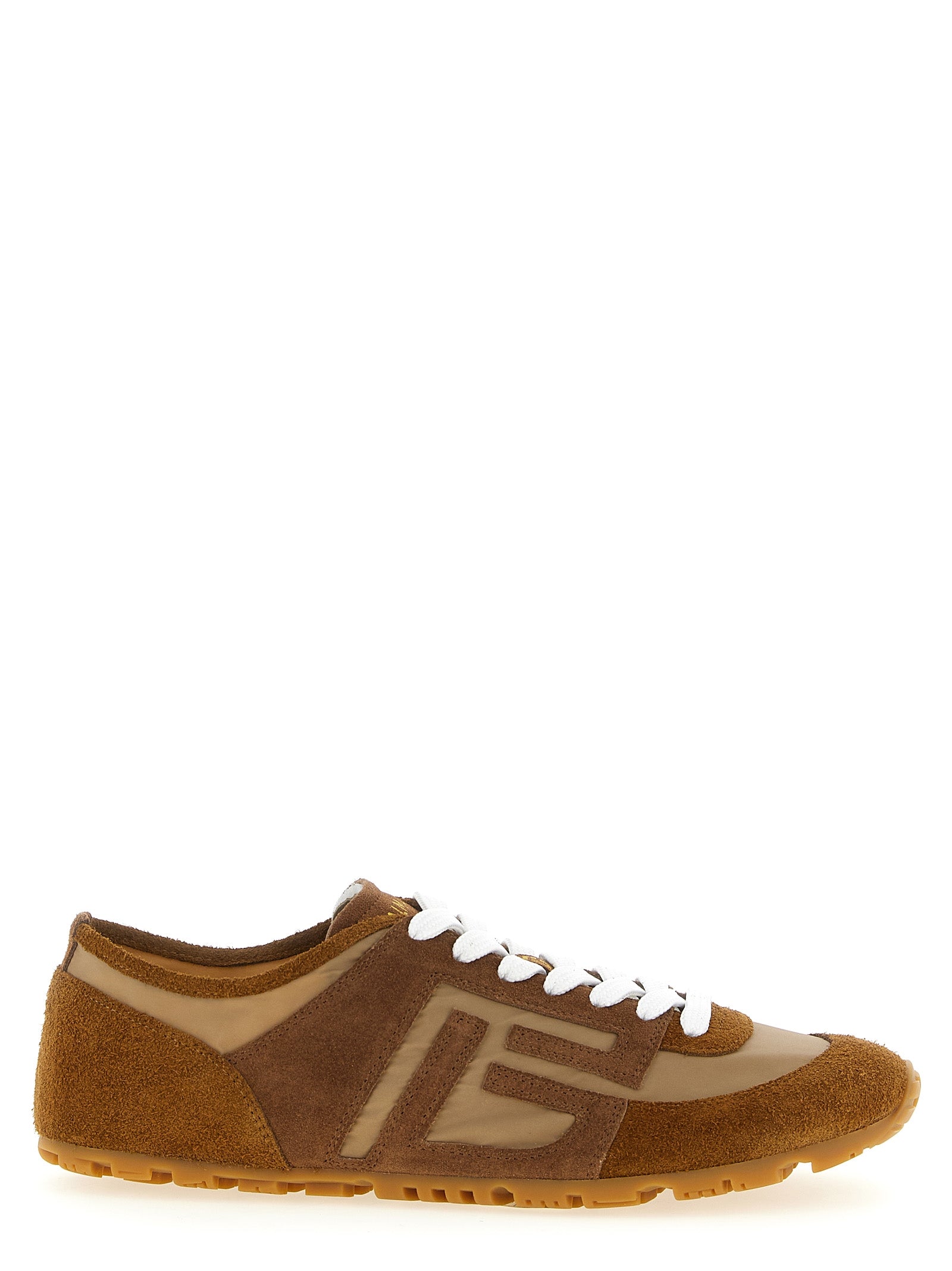 Balmain Braune Kalbsleder-Sneaker
