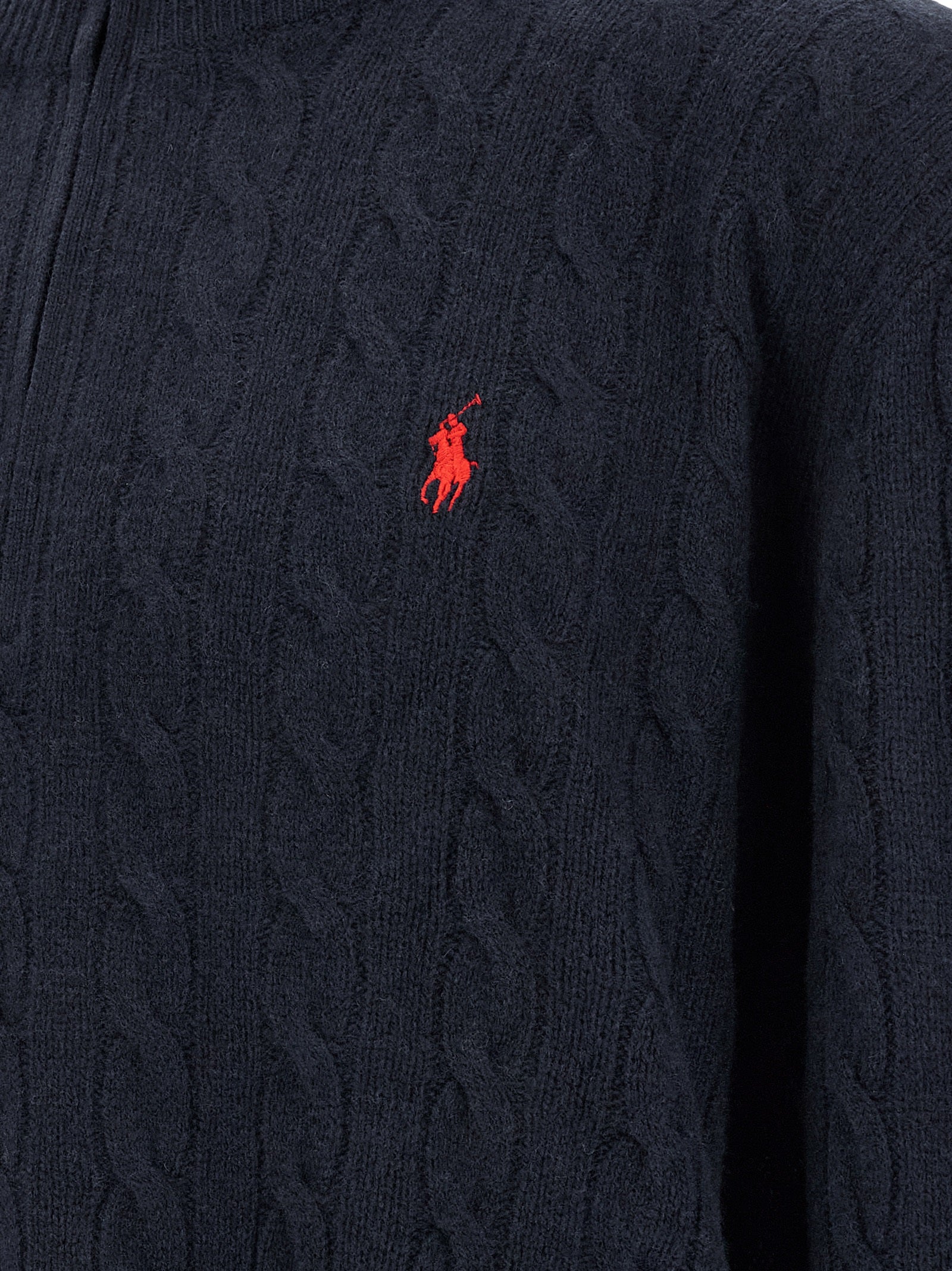 Polo Ralph Lauren Blauer Wollcardigan