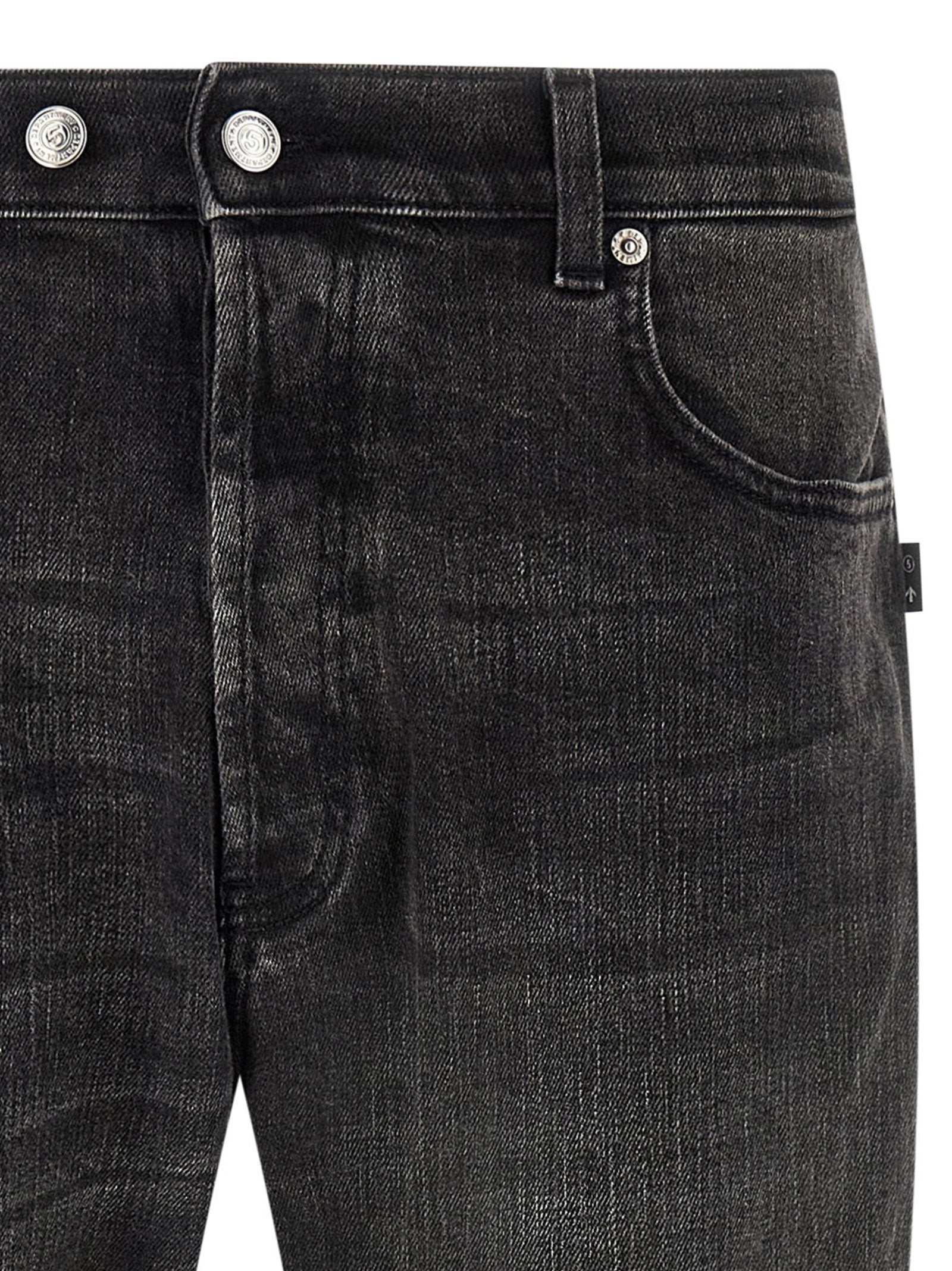 Department 5 Schwarze Cropped Jeans aus Baumwolle