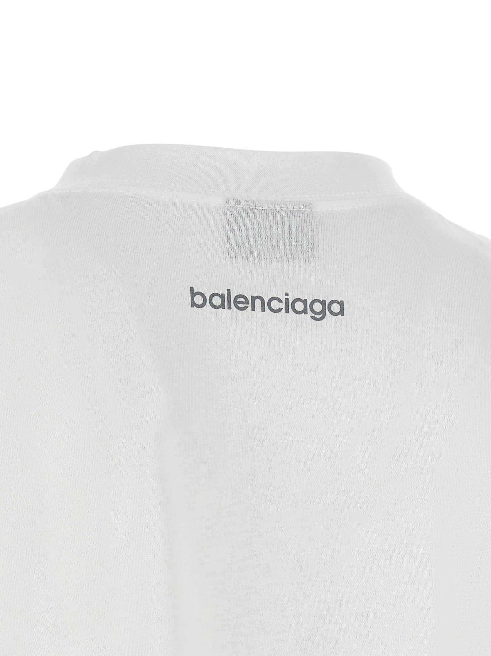 Balenciaga Weißes Baumwoll-T-Shirt