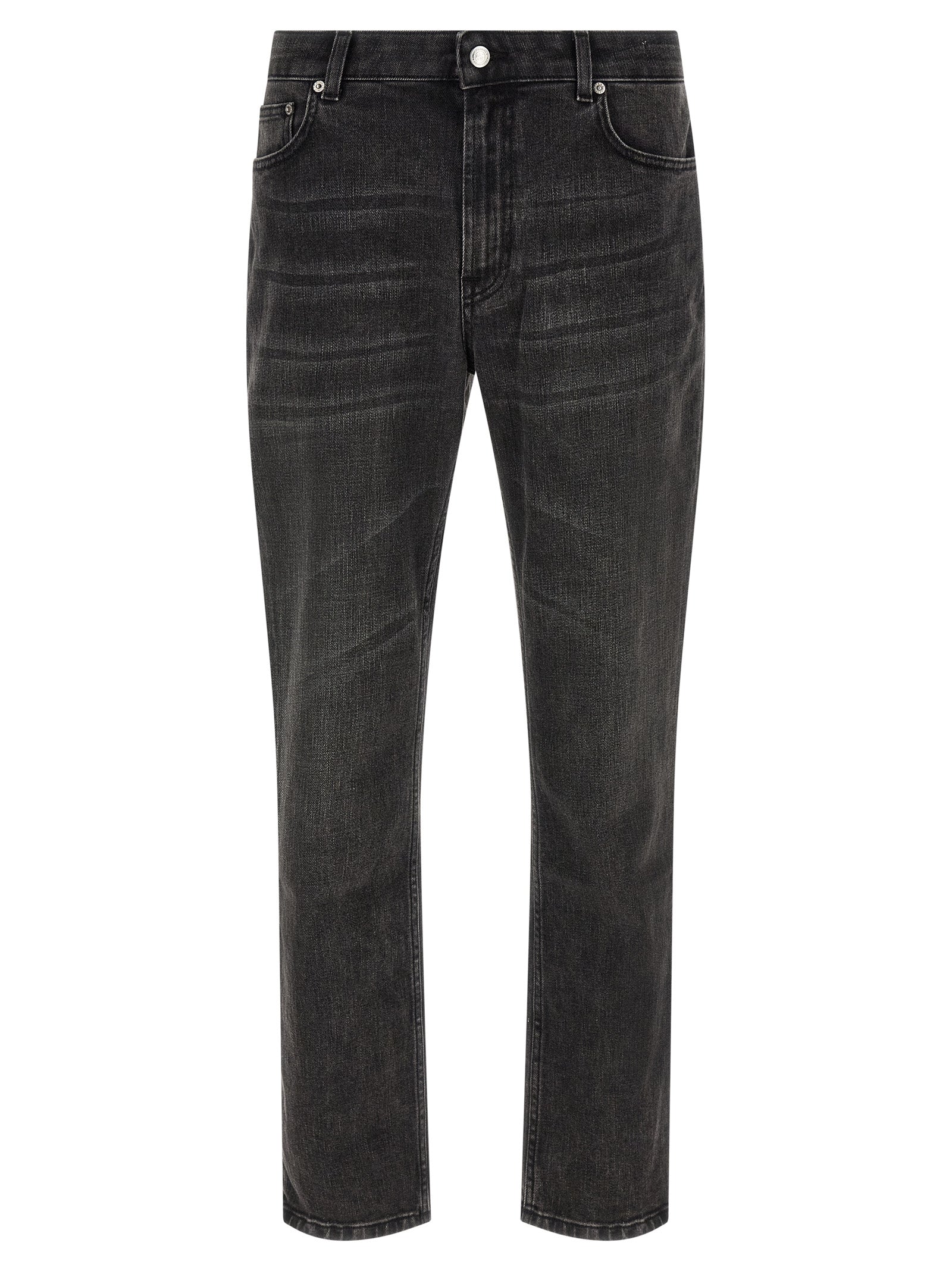 Department 5 Schwarze Baumwoll-Jeans mit geradem Bein