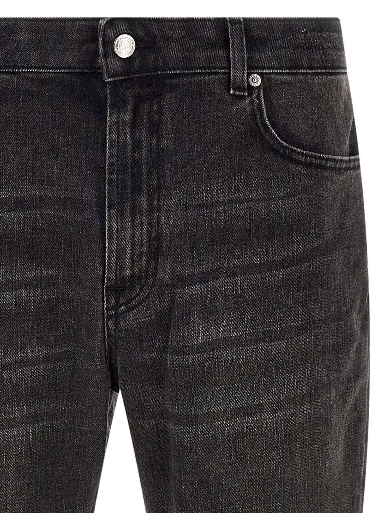 Department 5 Schwarze Baumwoll-Jeans mit geradem Bein