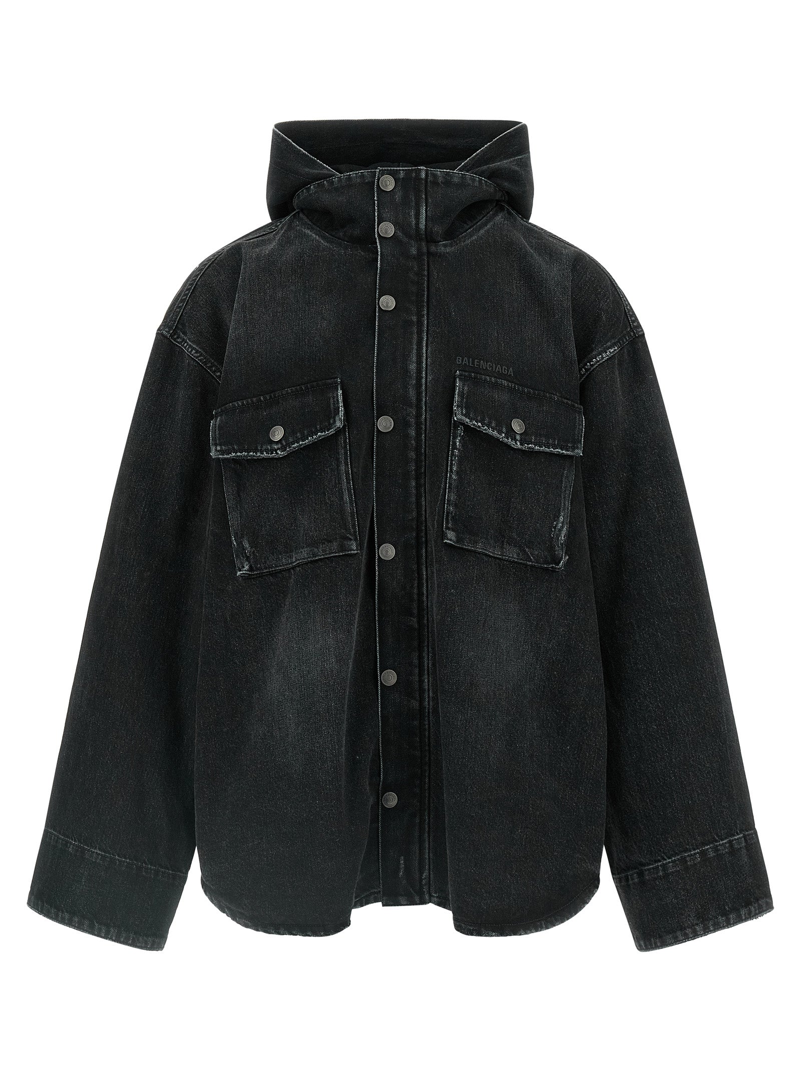Balenciaga Schwarze Baumwoll-Denimjacke