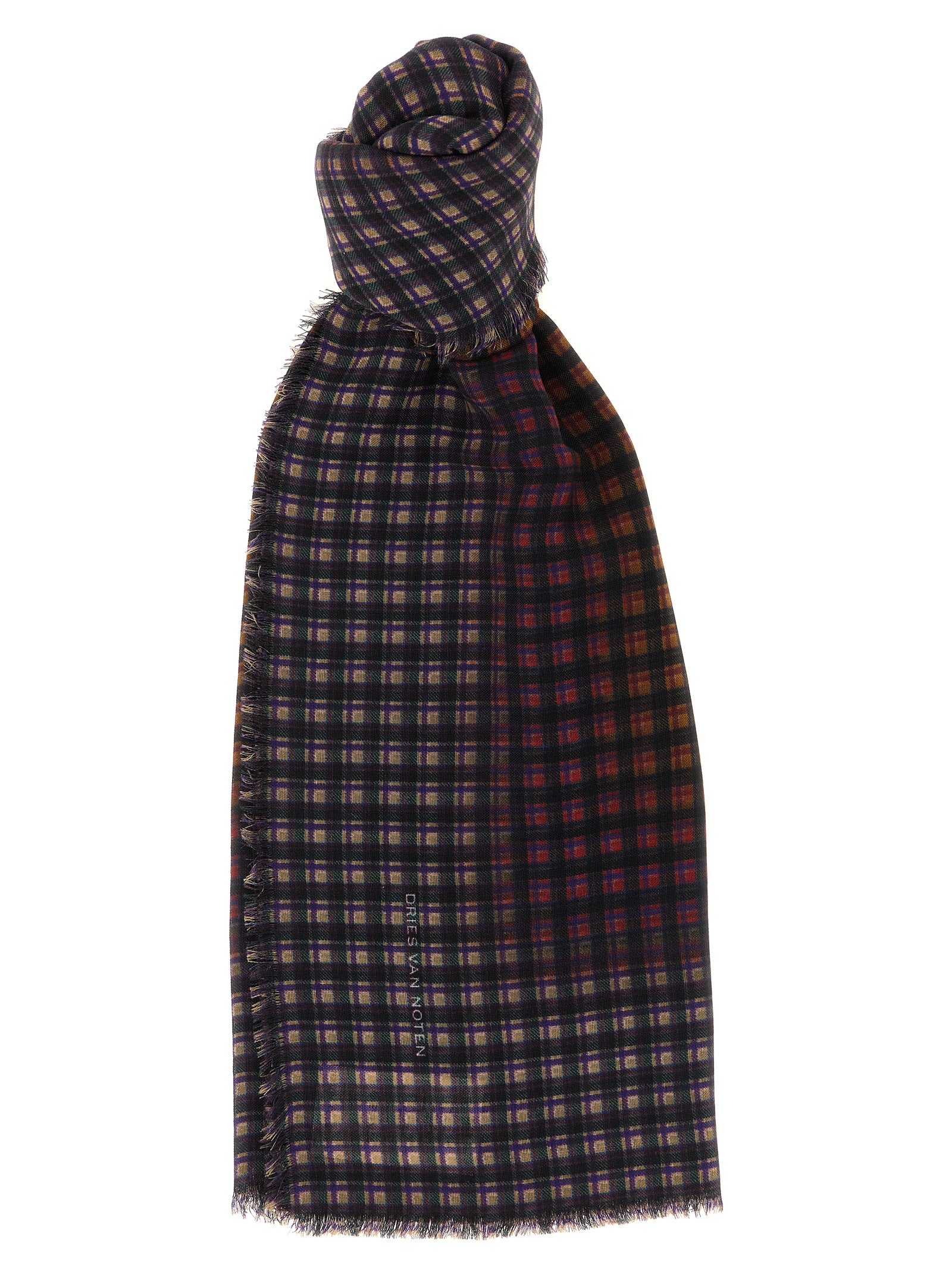 Dries Van Noten Mehrfarbiger Wollschal