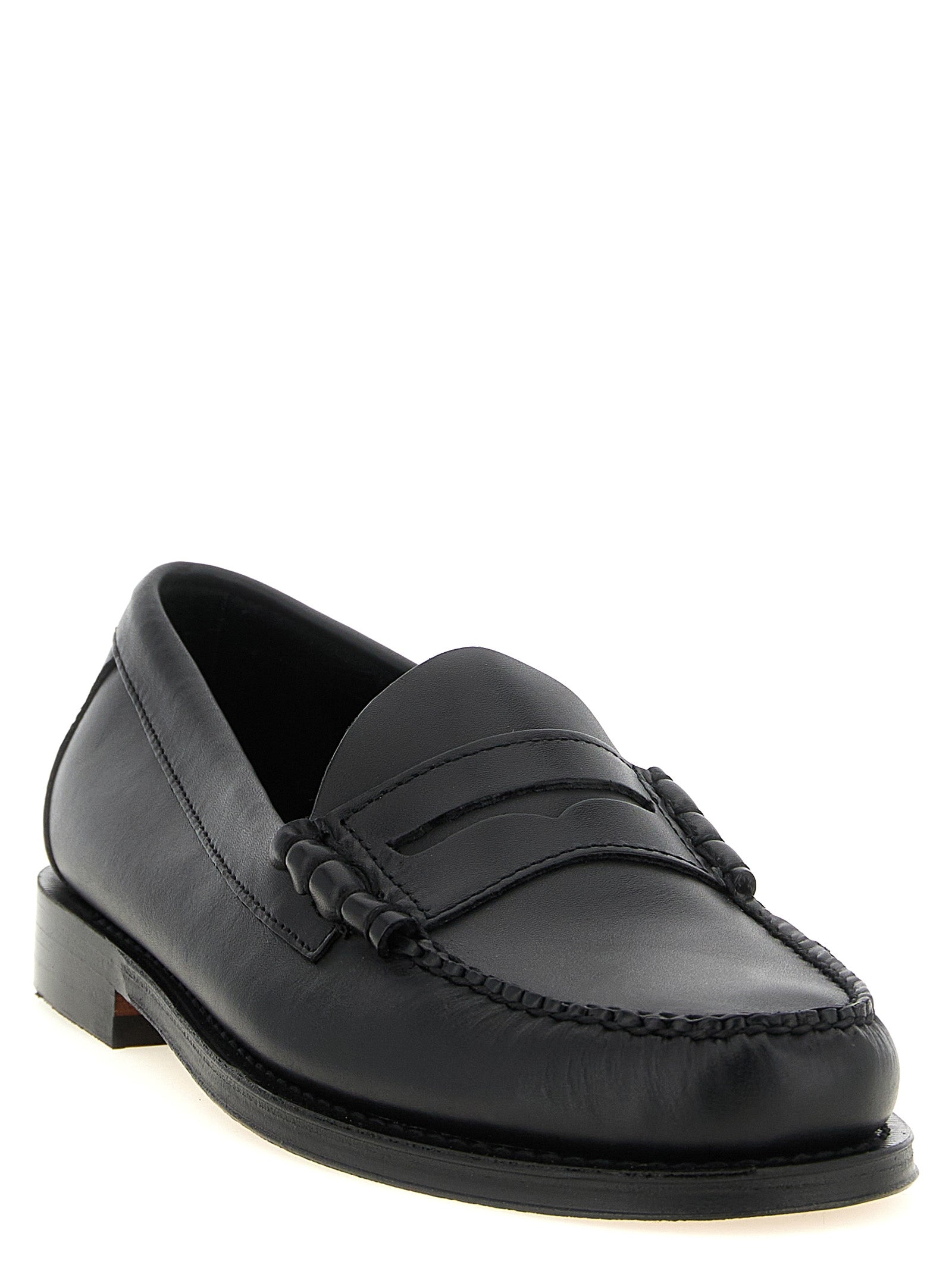 G.H. BASS Schwarze Loafer aus Rindsleder zum Hineinschlüpfen