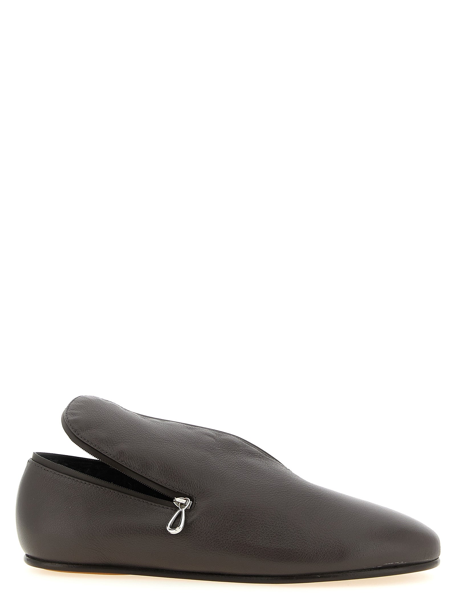 Kiko Kostadinov Schwarze Leder Loafer zum Hineinschlüpfen