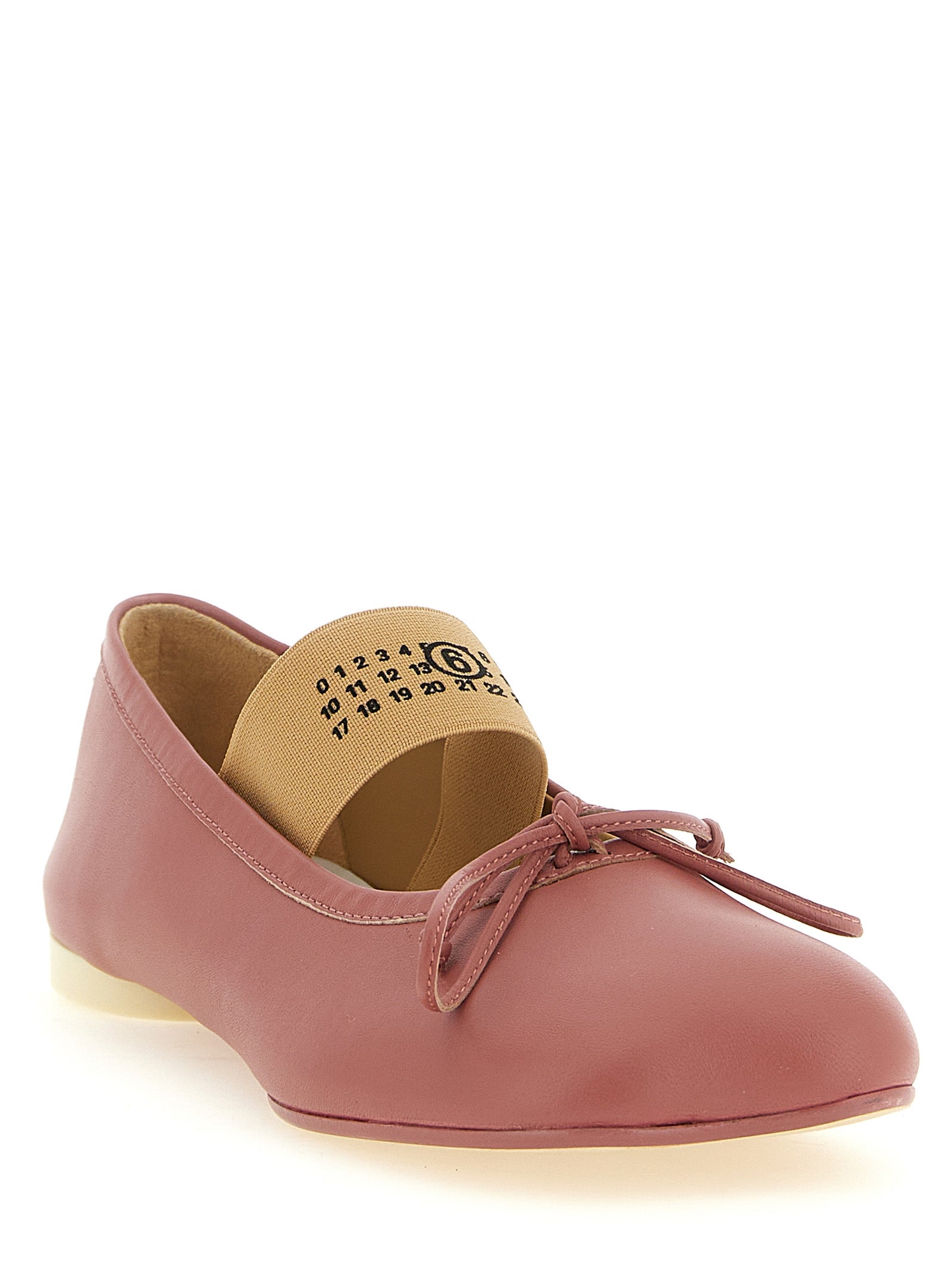MM6 Maison Margiela Ballerinas aus mehrfarbigem Lammleder