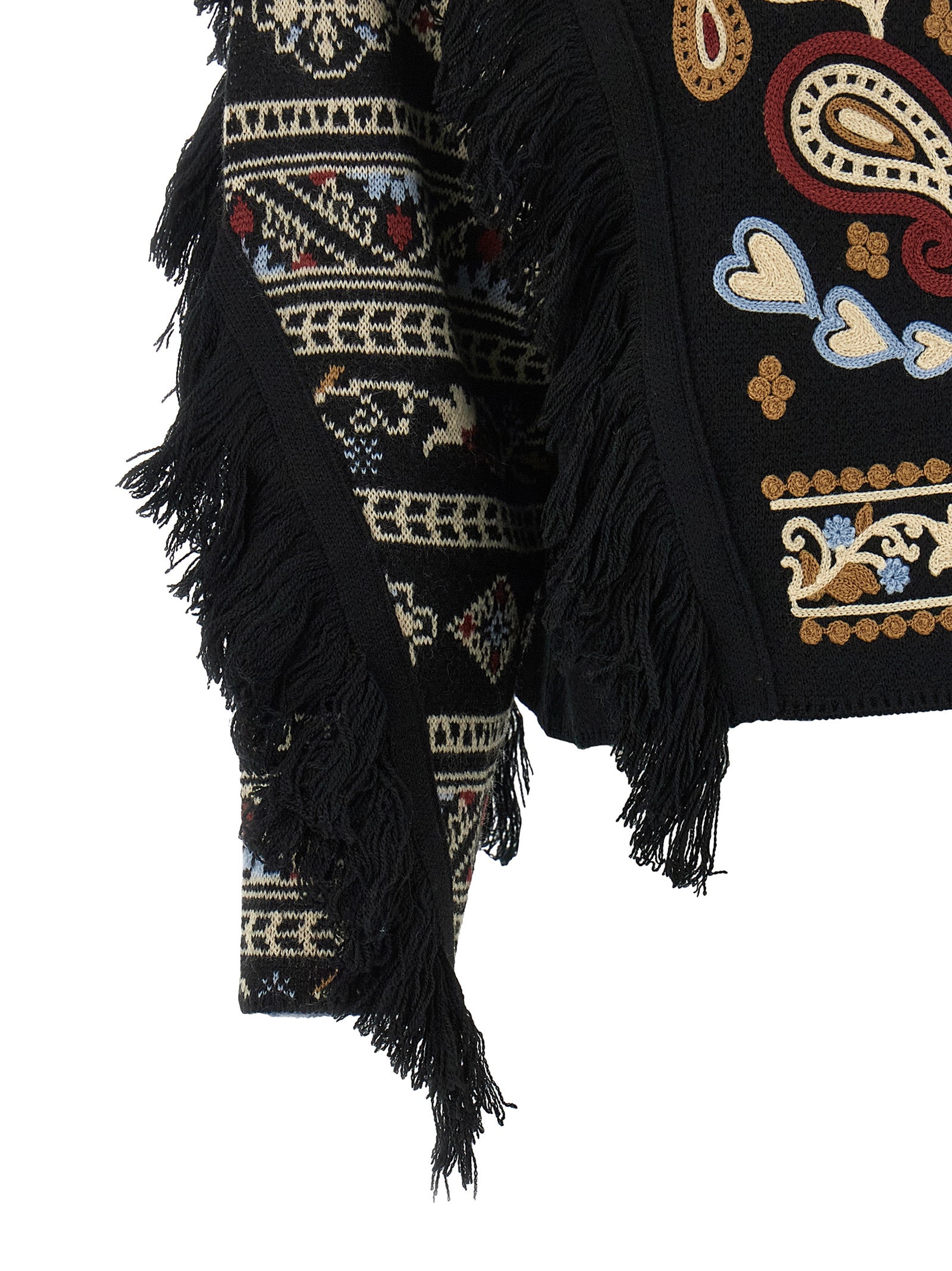 FARM RIO Schwarzer Wollcardigan
