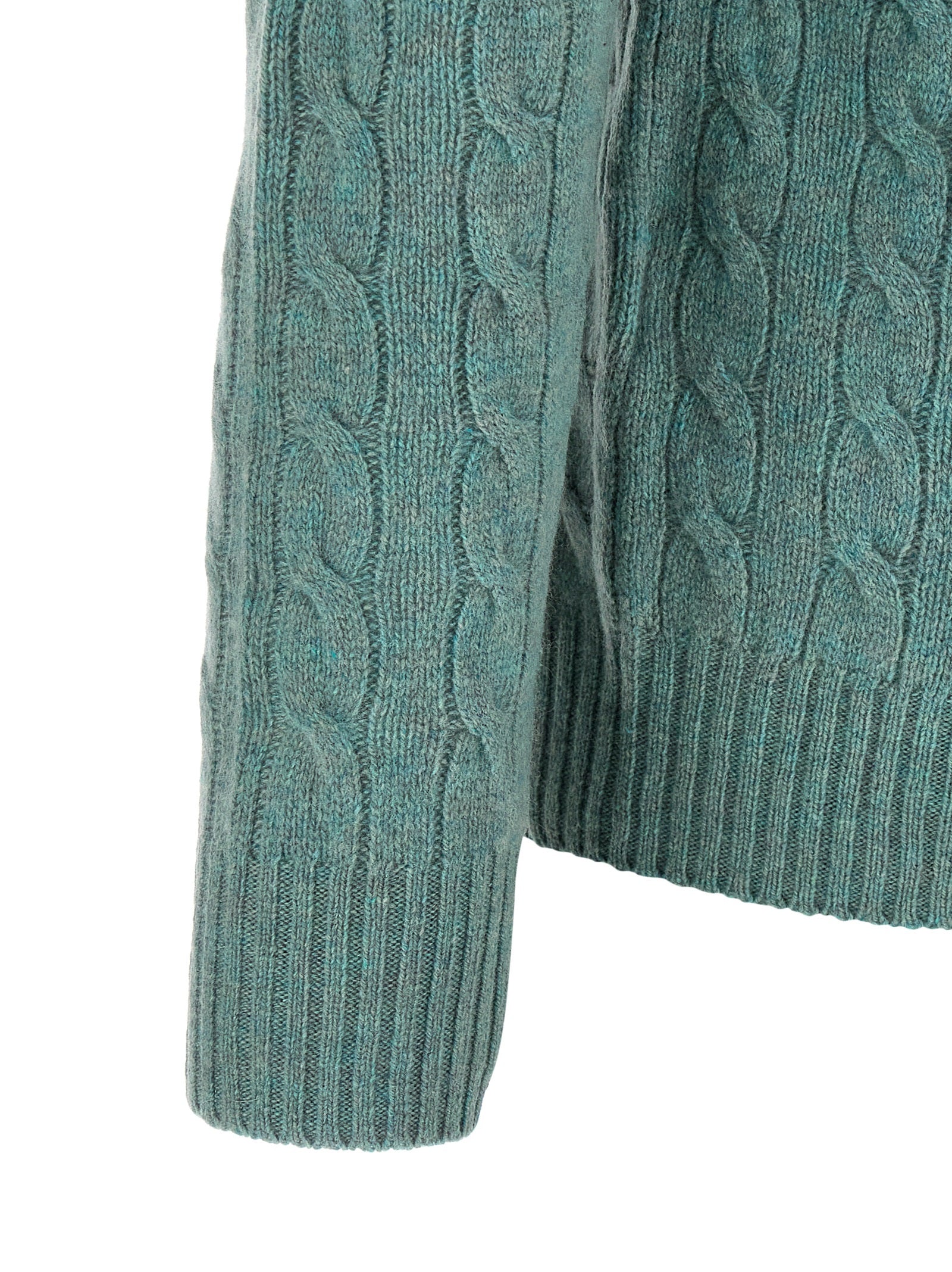 Polo Ralph Lauren Zweifarbige Wollstrickjacke