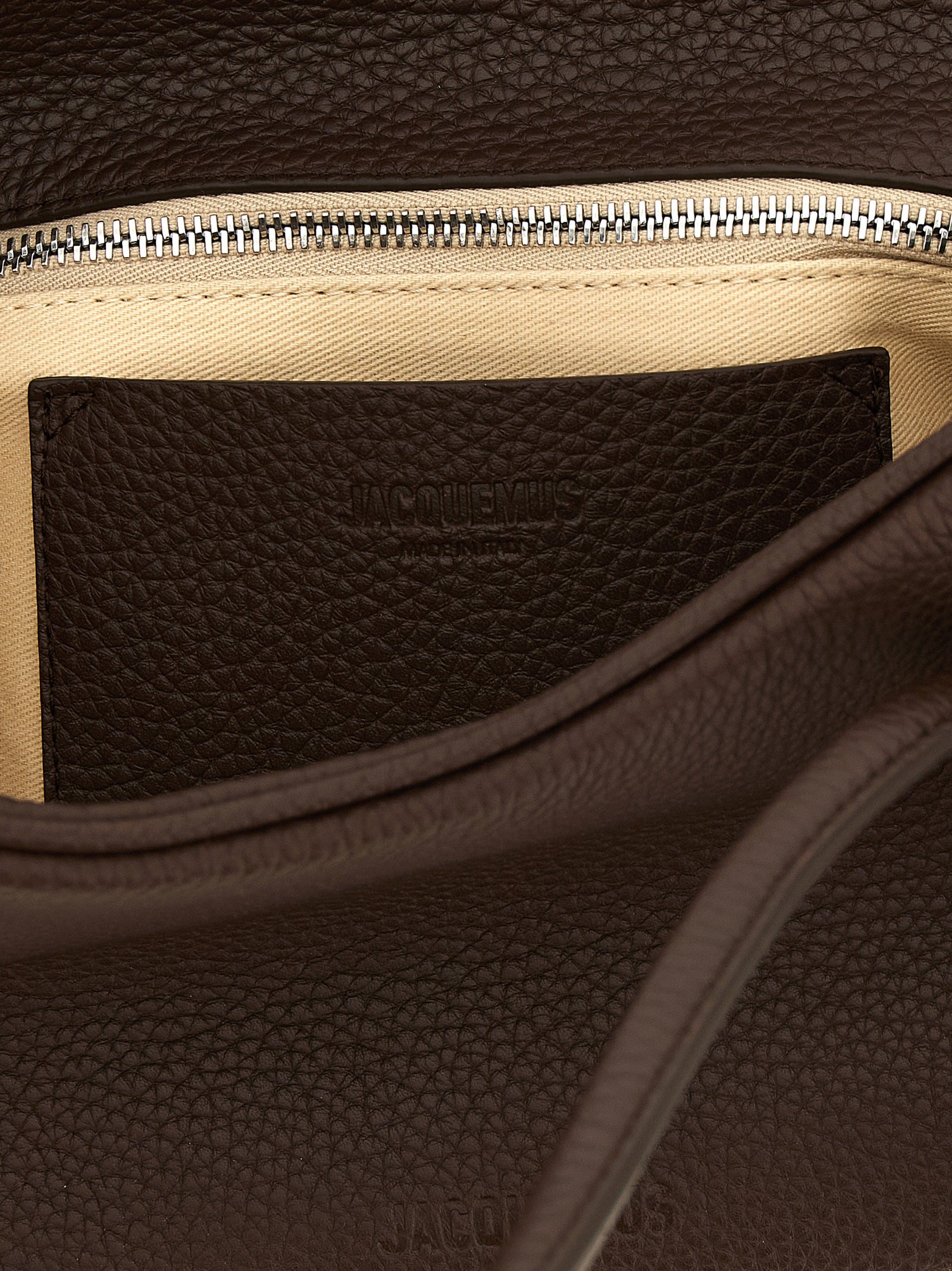 Jacquemus Braunes Kalbsleder Damen Crossbody Tasche