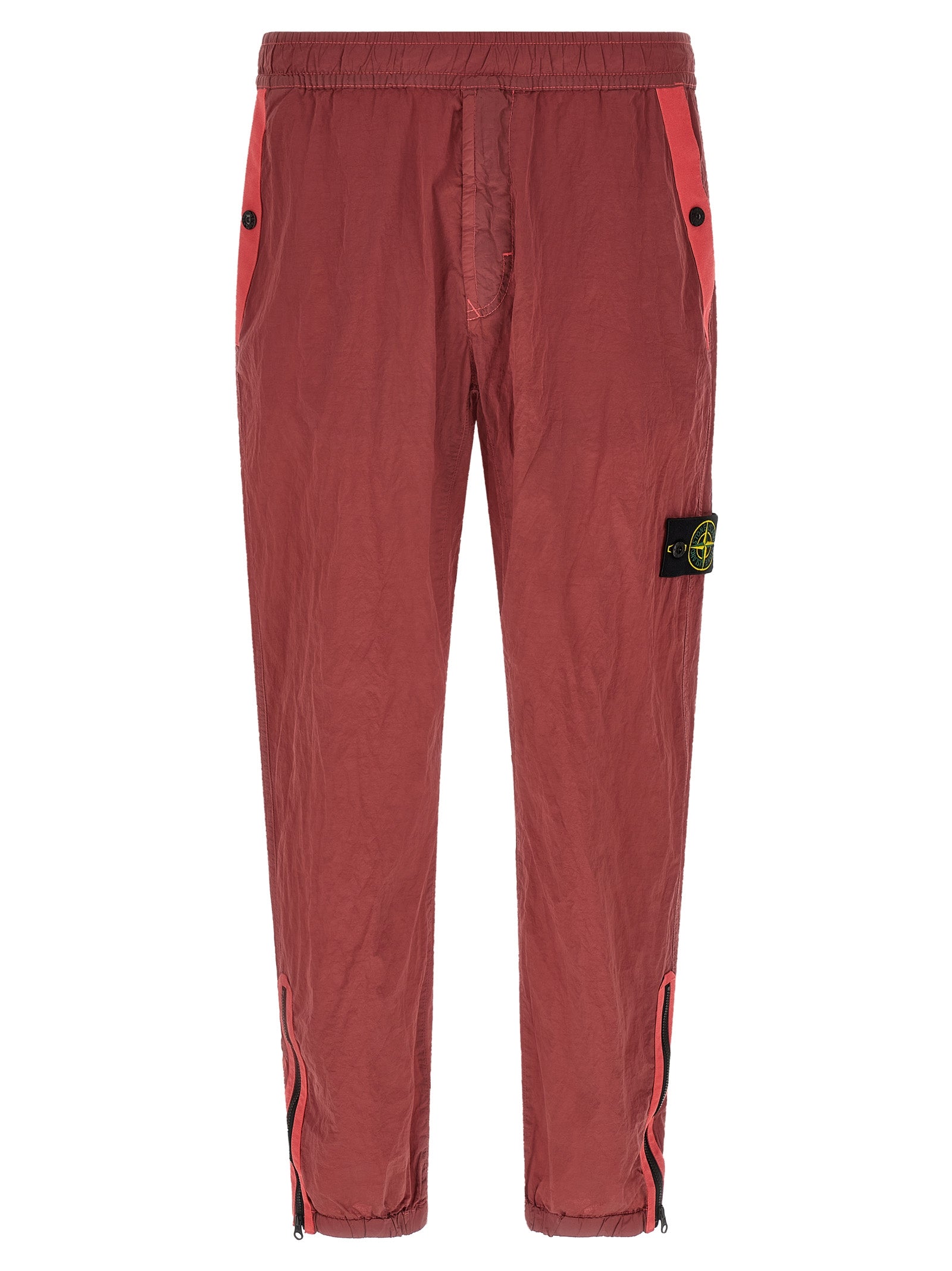 Stone Island Rote Jogginghose aus Polyamid (Trainingshose)