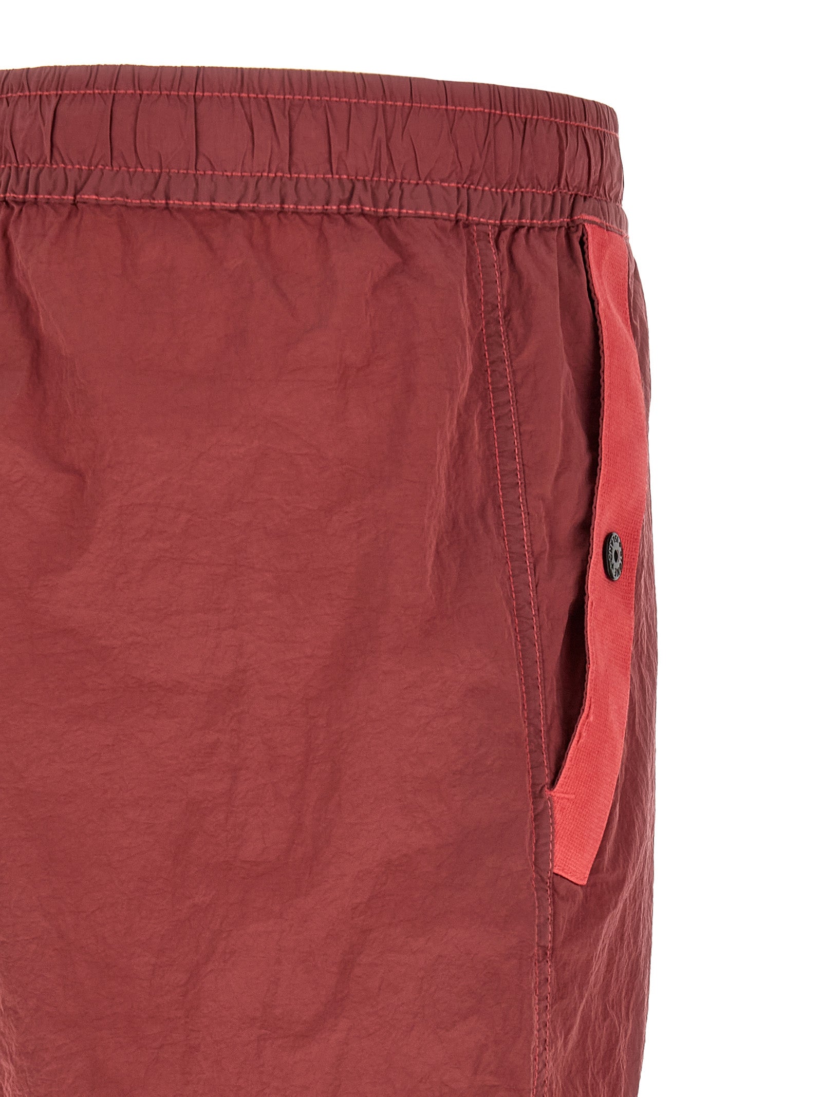 Stone Island Rote Jogginghose aus Polyamid (Trainingshose)