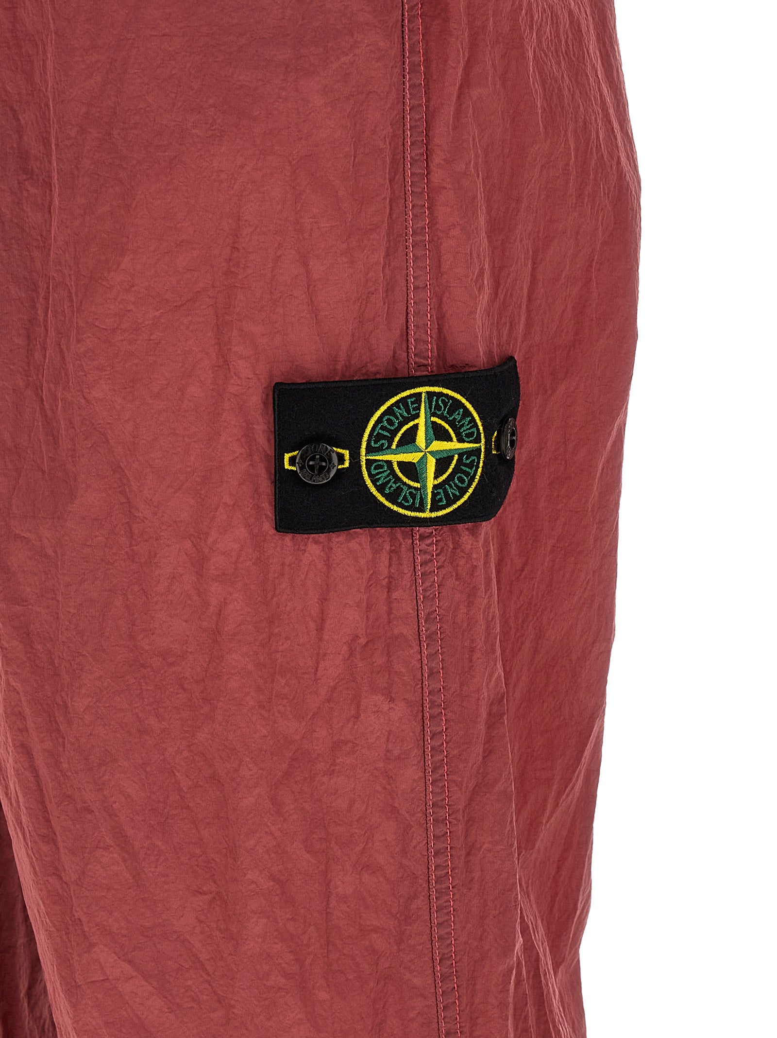 Stone Island Rote Jogginghose aus Polyamid (Trainingshose)