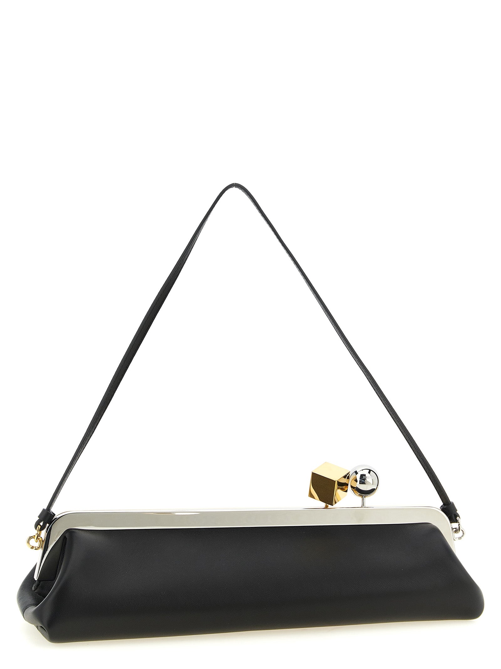 Jacquemus Schwarze Lammleder-Clutch