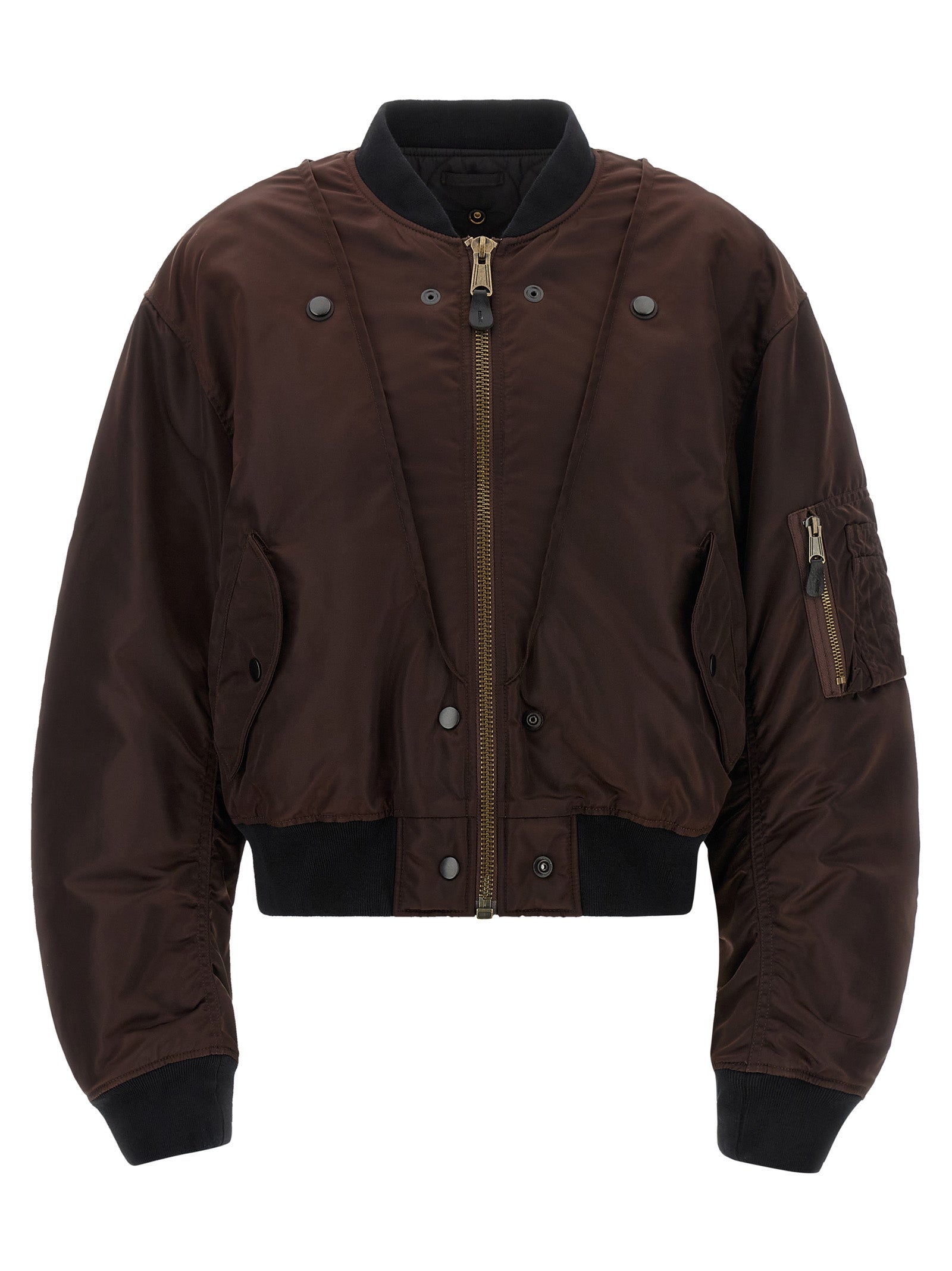 Maison Margiela Brauner Bomber aus Polyamid