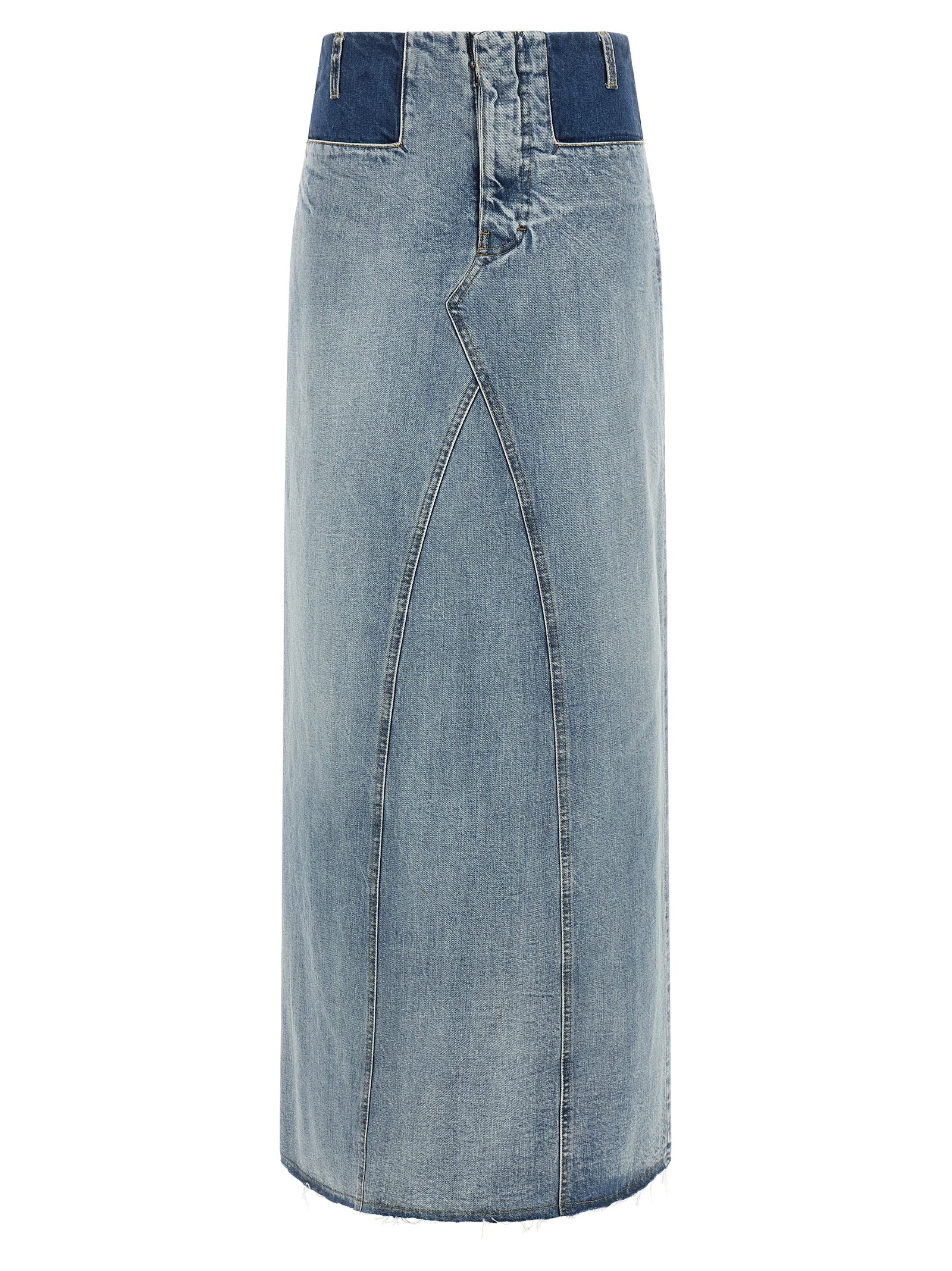 Maison Margiela Blaue Baumwoll-Minirock