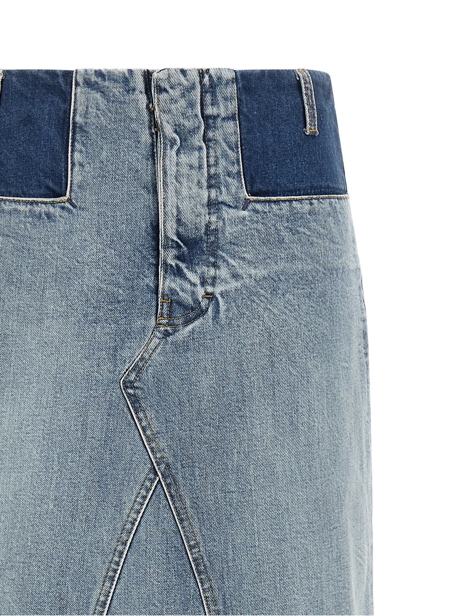 Maison Margiela Blaue Baumwoll-Minirock