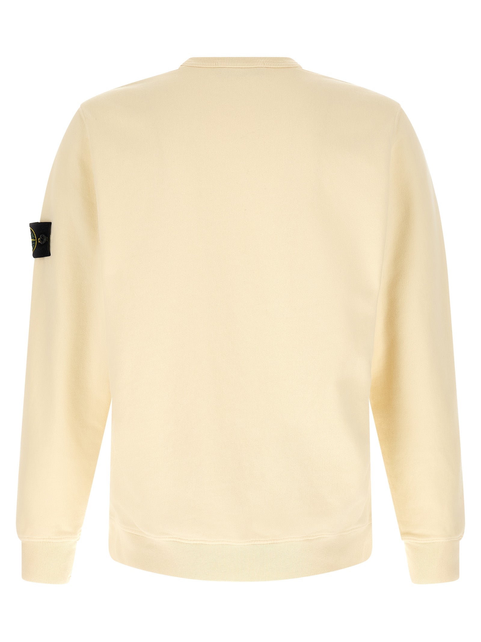Stone Island Weißes Baumwoll-Sweatshirt