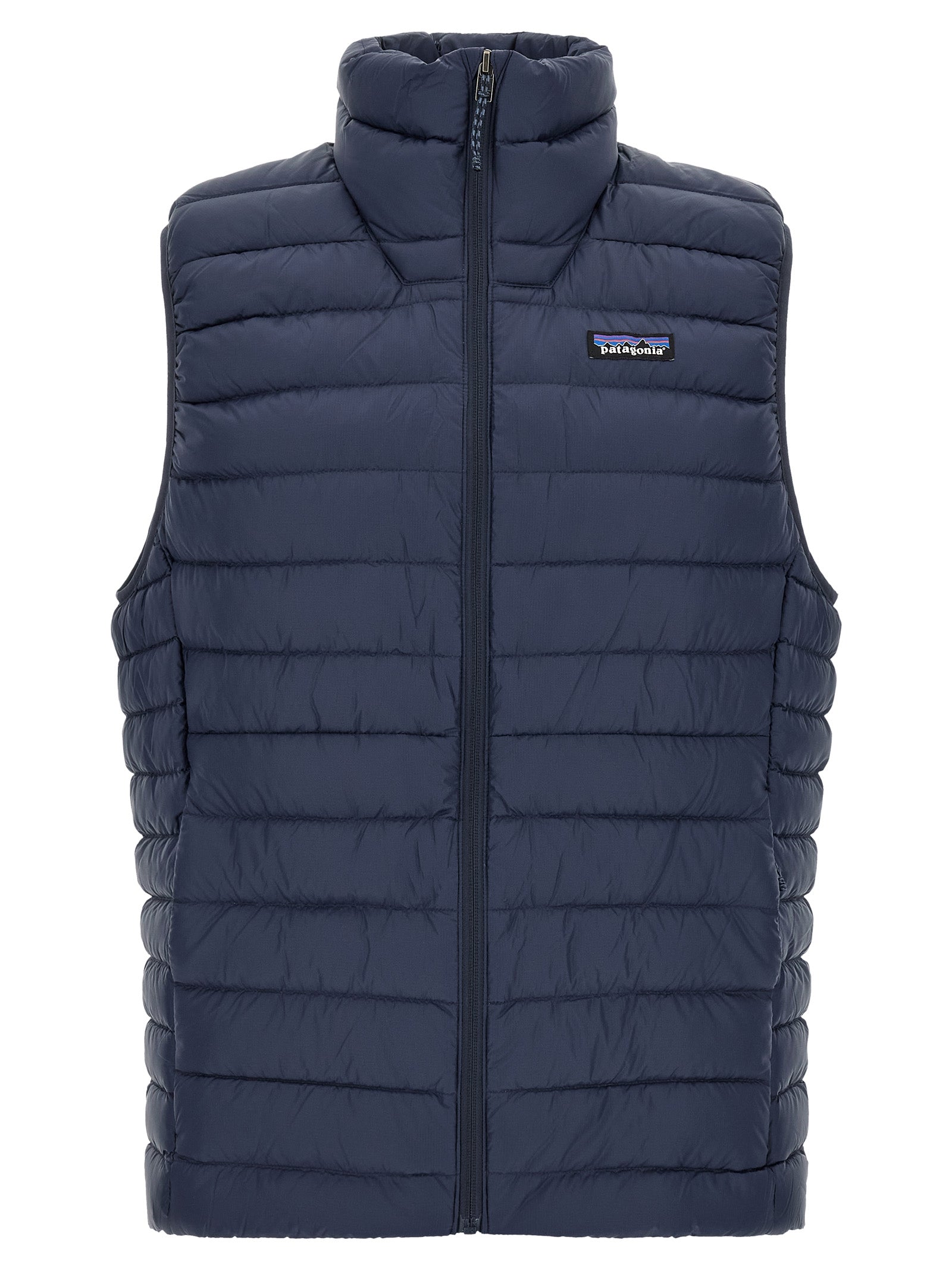 PATAGONIA Ärmellose blaue Nylonjacke