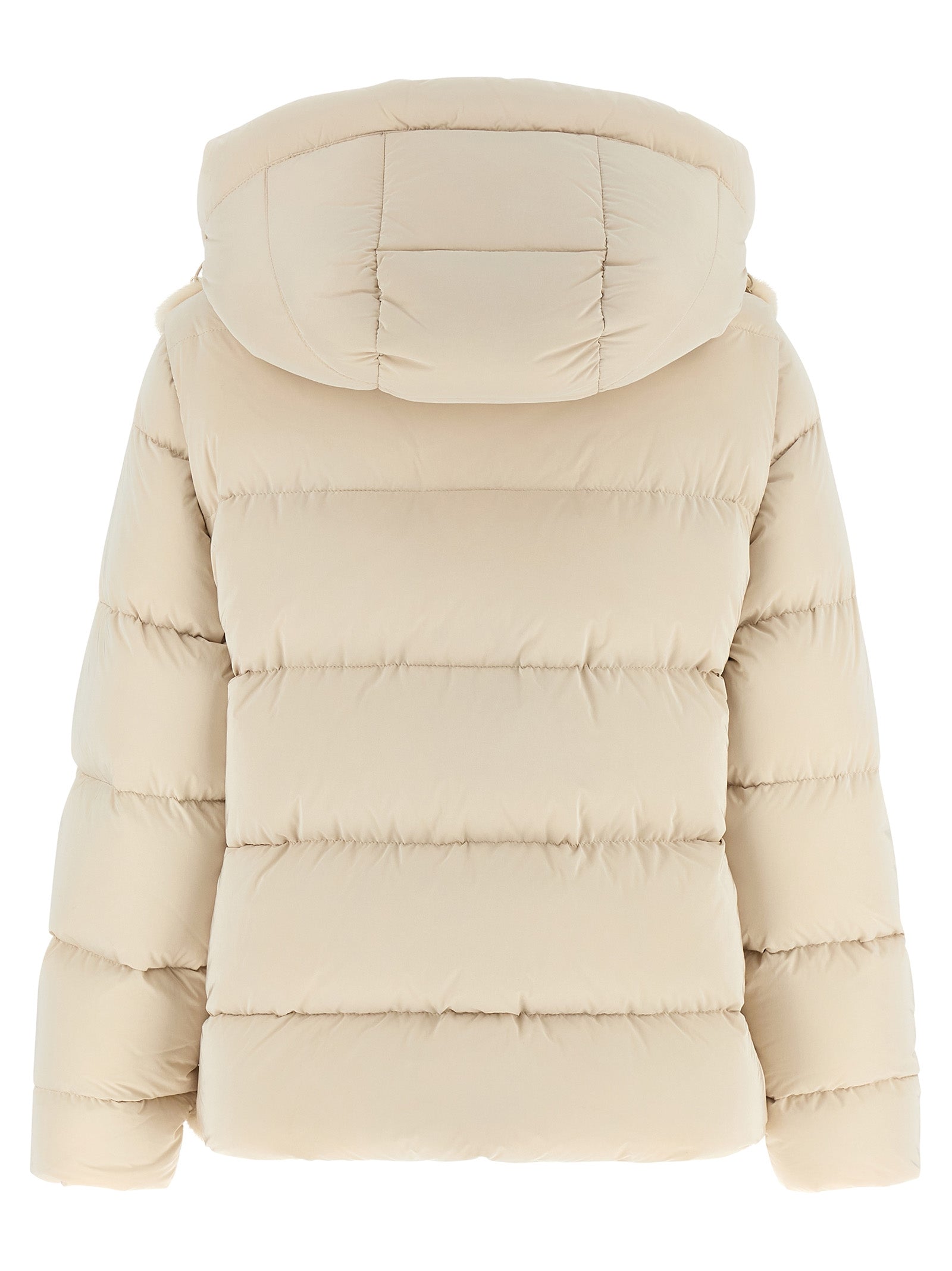 MooRER Weiße Woll-Shell-Jacke