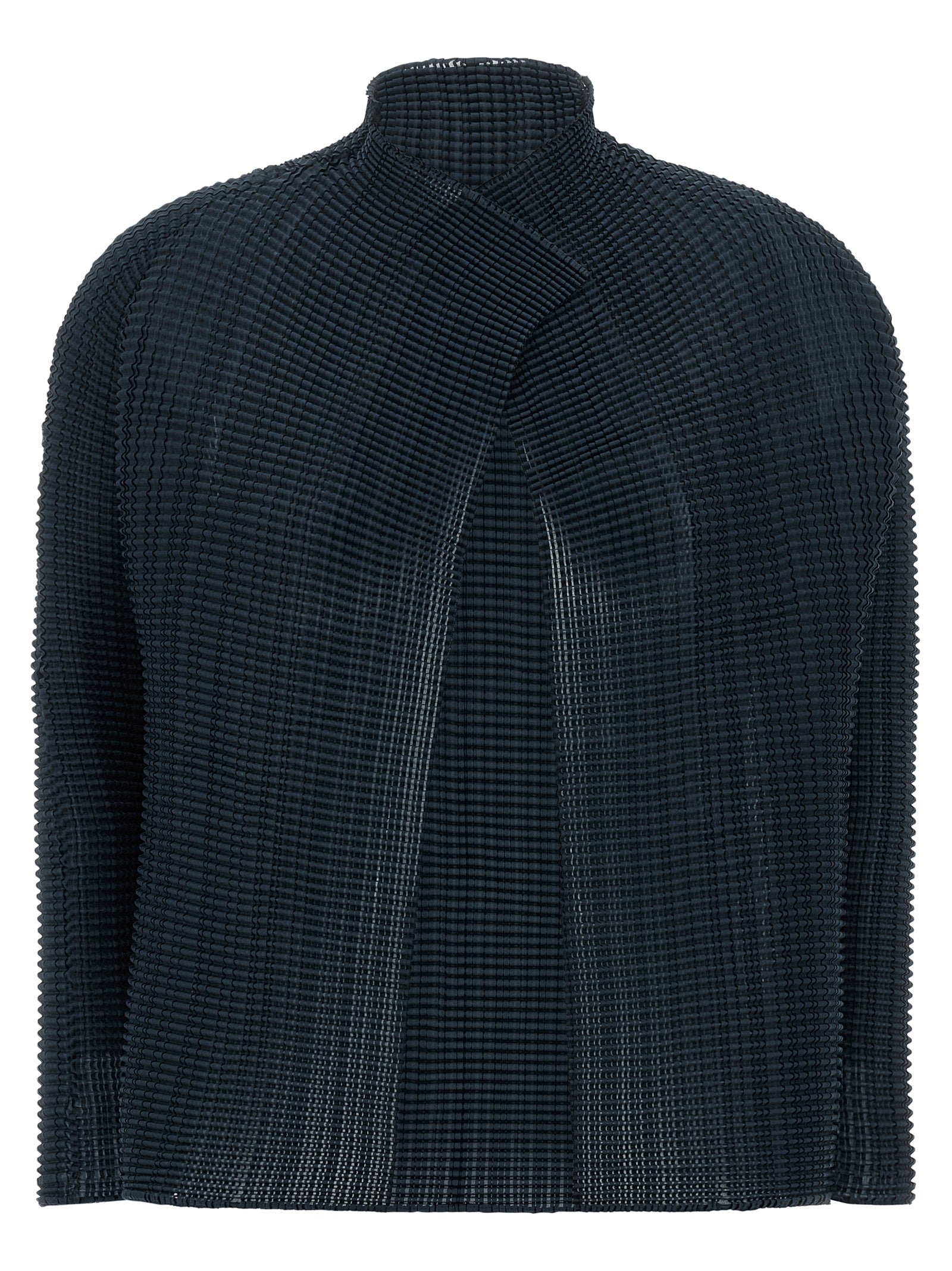 Issey Miyake Blauer Cardigan aus Polyester