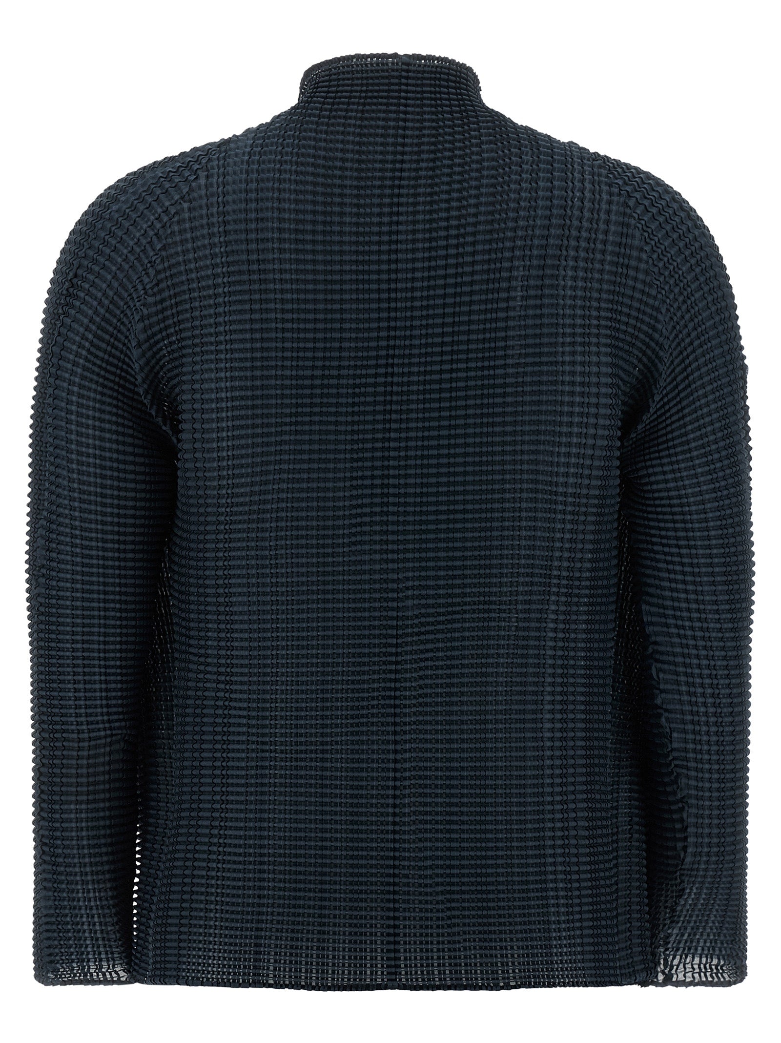 Issey Miyake Blauer Cardigan aus Polyester