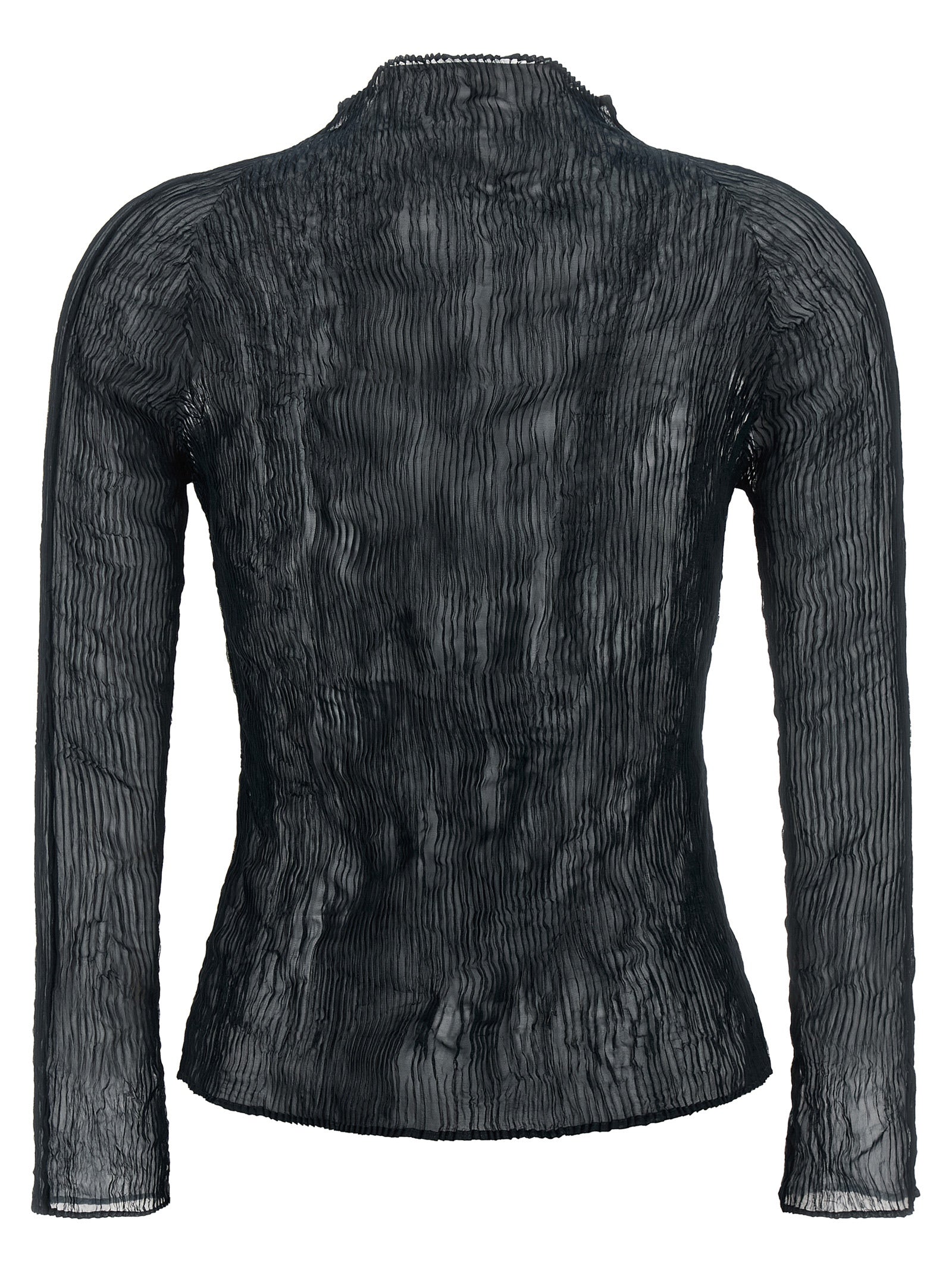 Issey Miyake Schwarzer Cardigan aus Polyester
