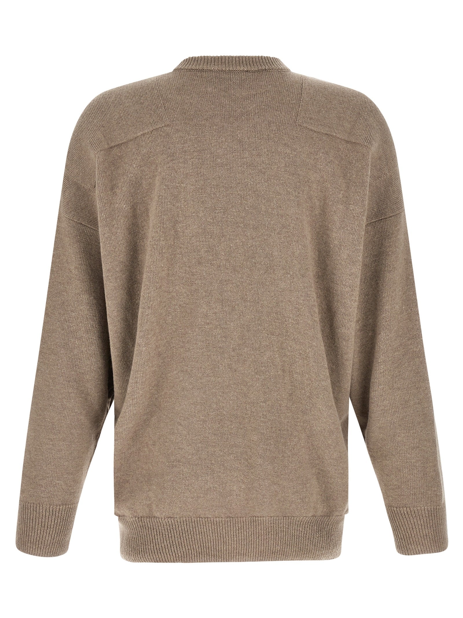 Jil Sander Beige Wollstrickjacke