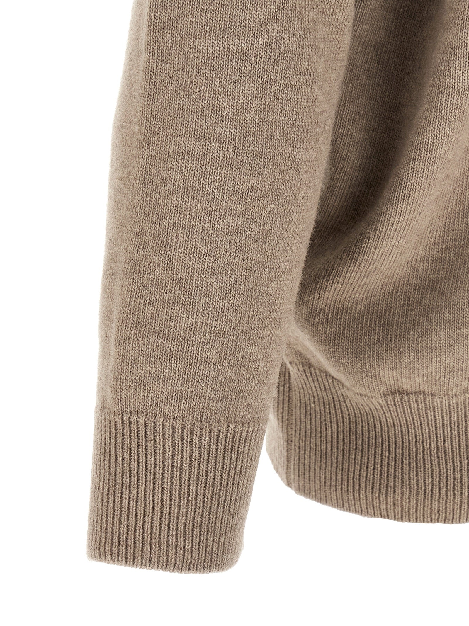 Jil Sander Beige Wollstrickjacke