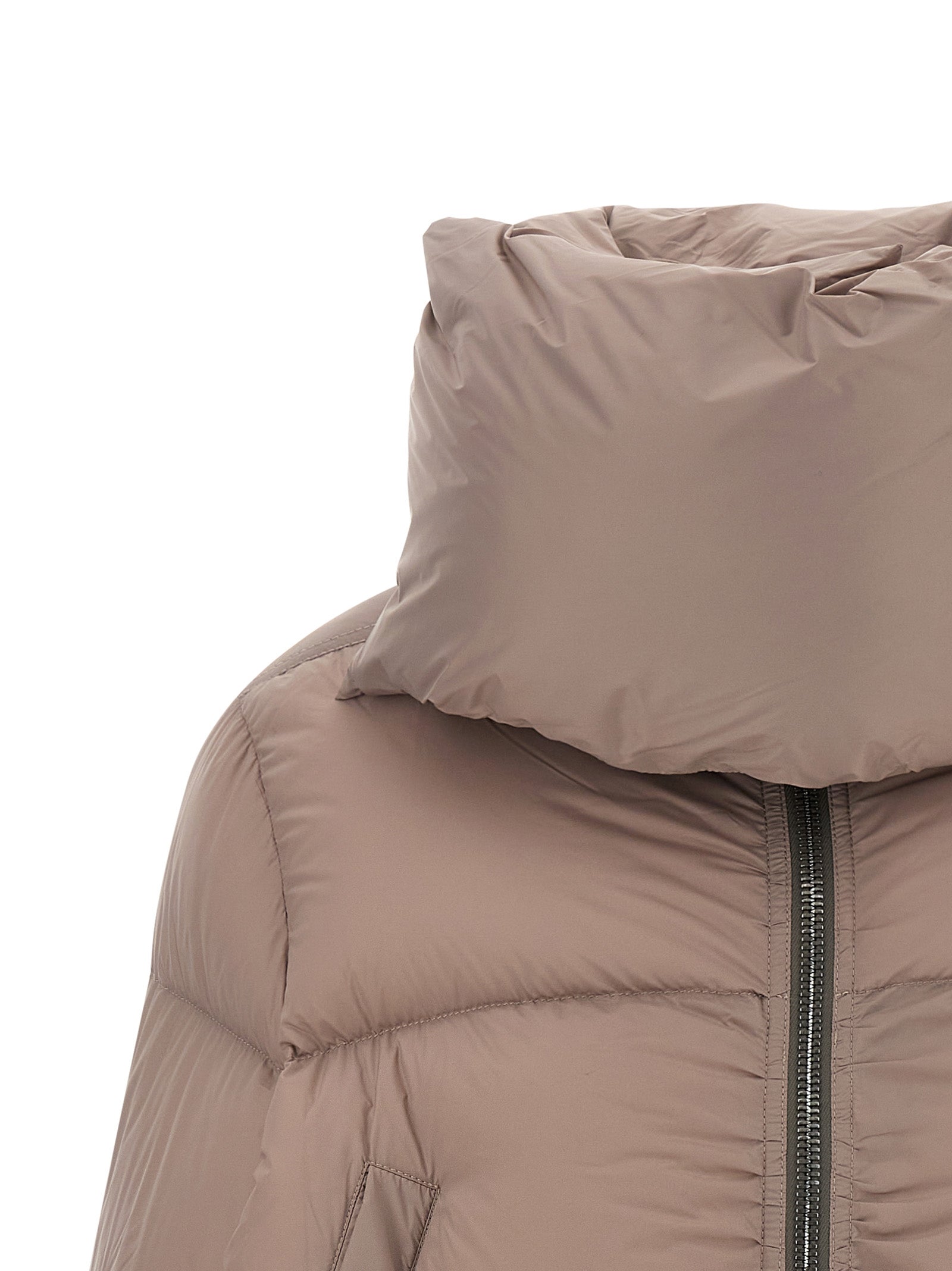 Rick Owens Multicolor Nylon Jacke in voller Länge