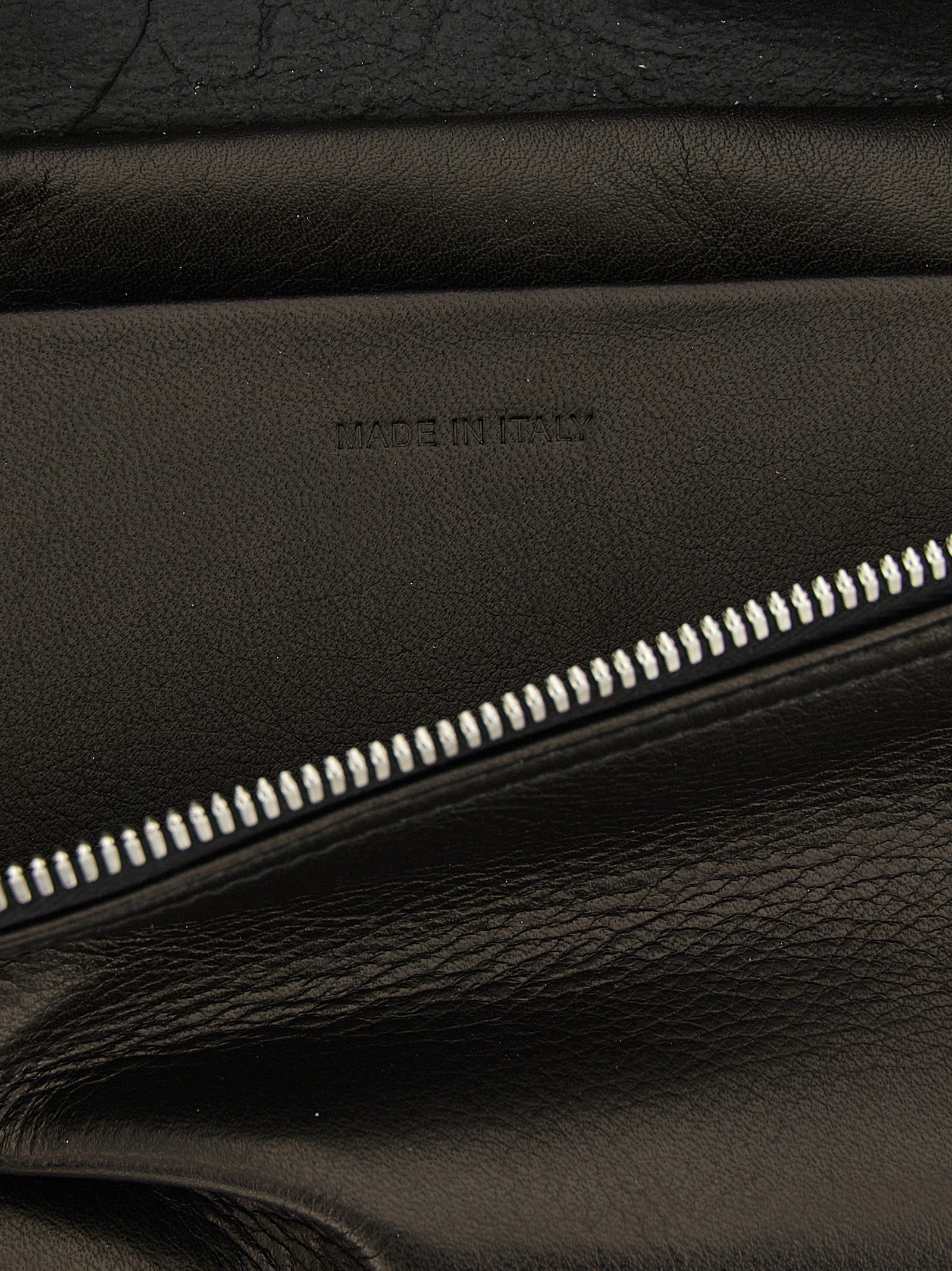 Rick Owens Schwarze Kalbsleder-Umhängetasche