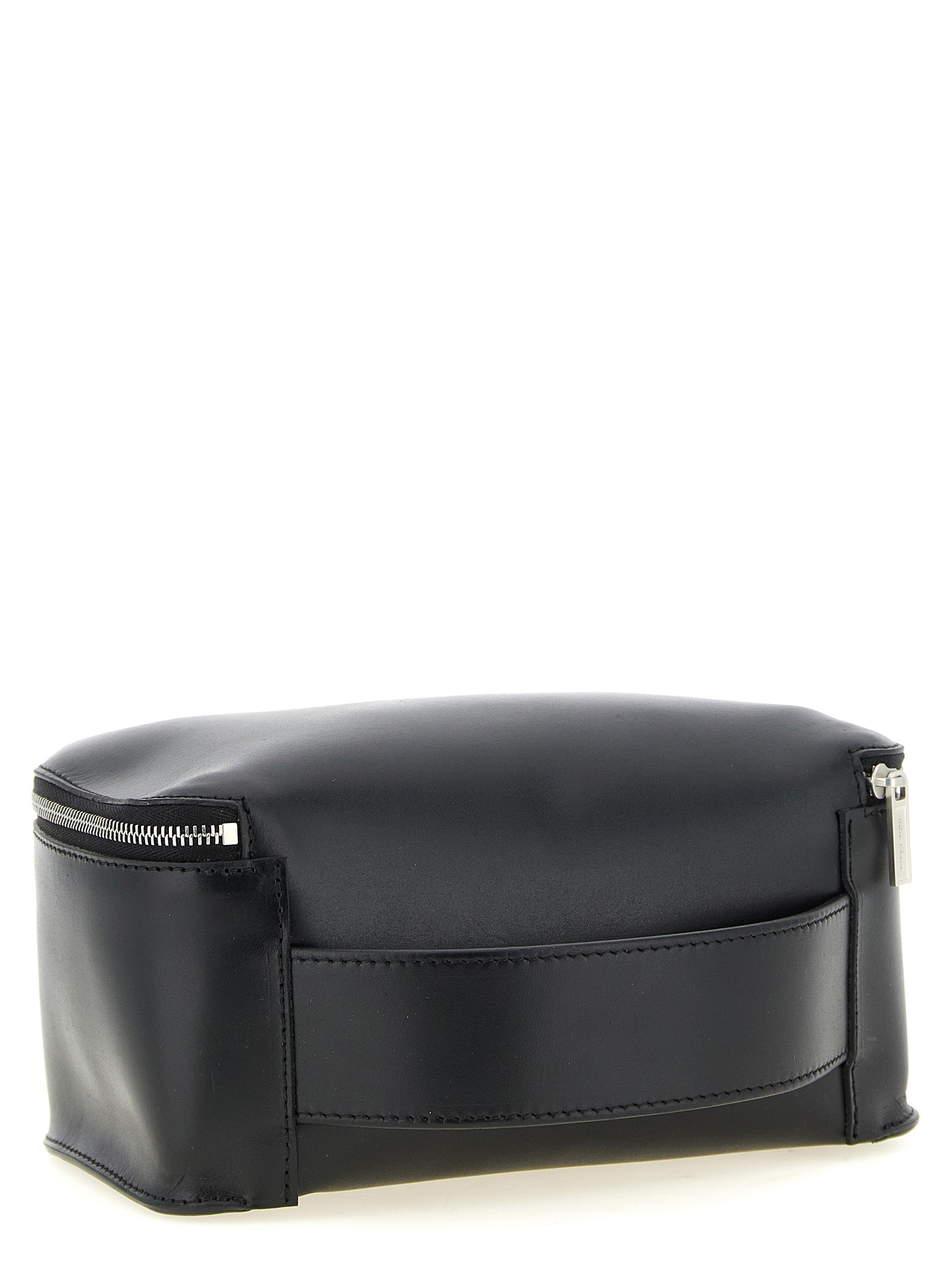 Rick Owens Schwarzer Airpod-Halter aus Kalbsleder