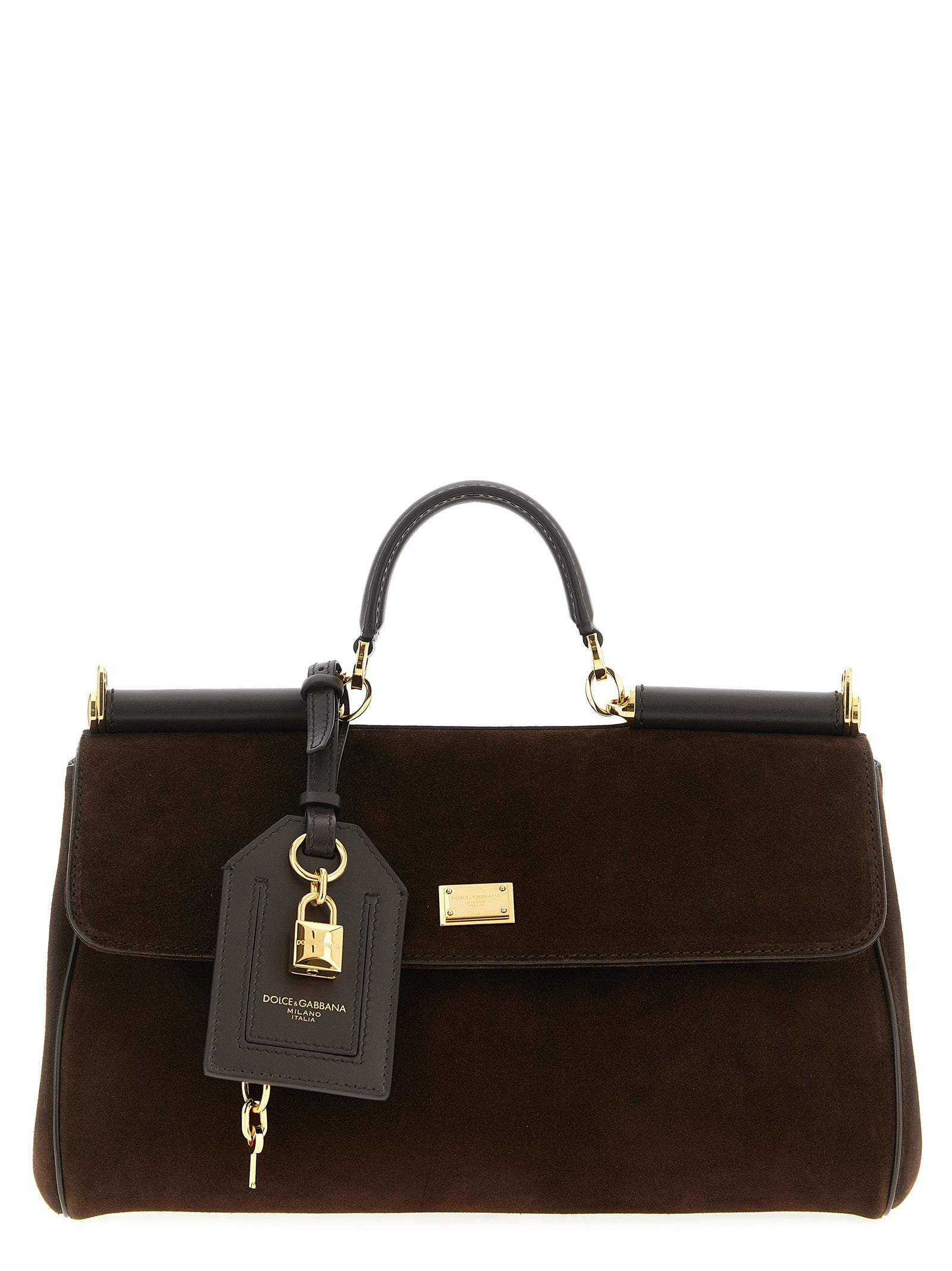 Dolce & Gabbana Braune Kalbsleder-Handtasche