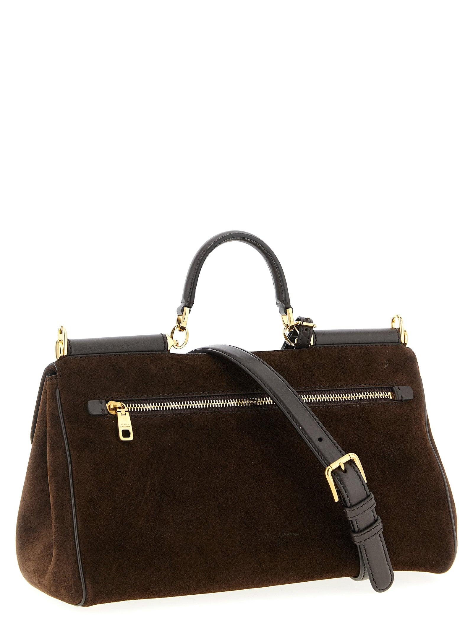 Dolce & Gabbana Braune Kalbsleder-Handtasche