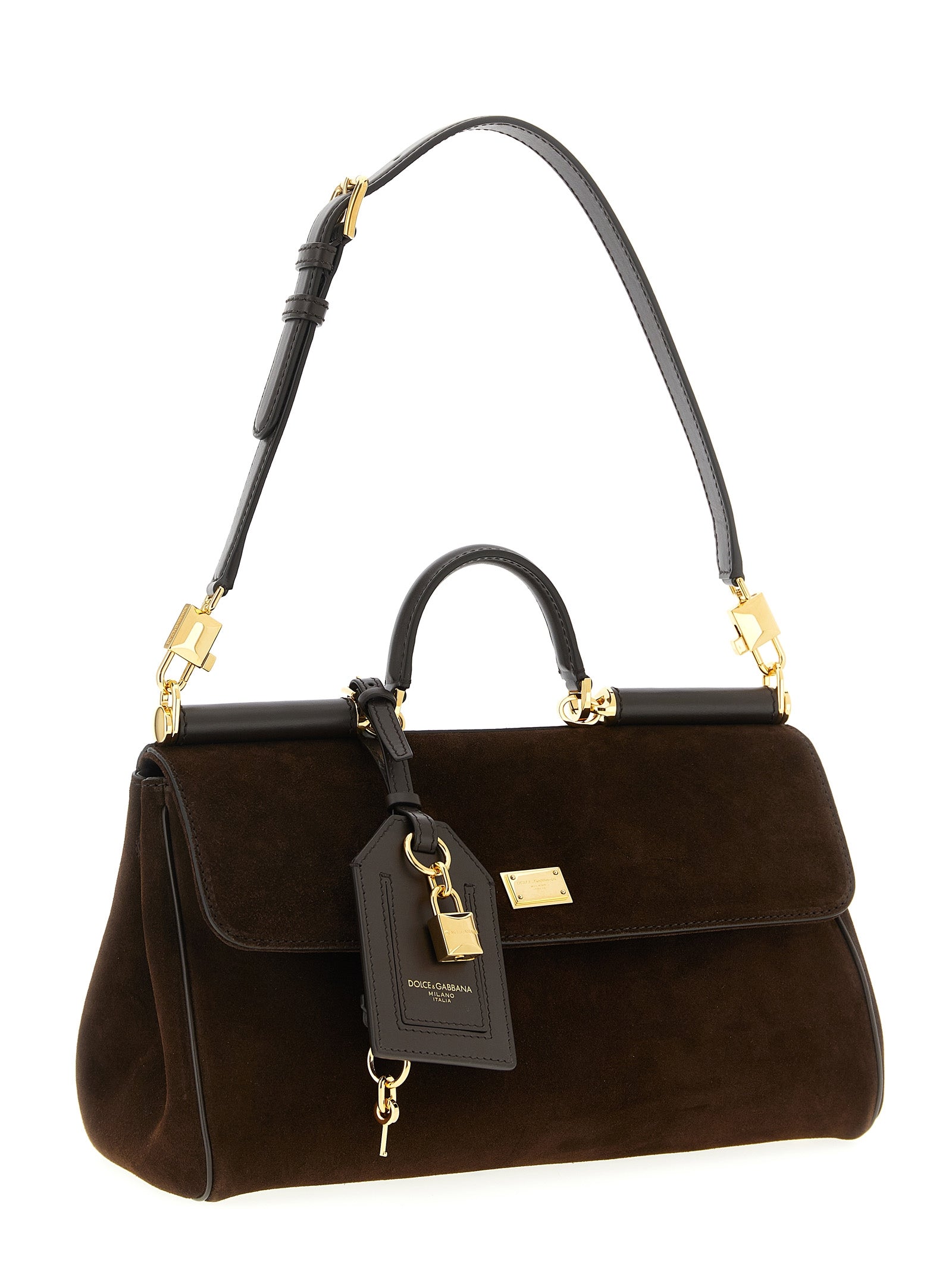 Dolce & Gabbana Braune Kalbsleder-Handtasche