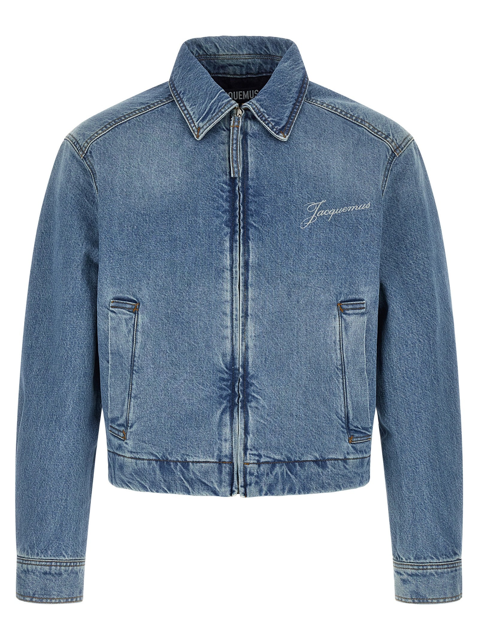 Jacquemus Blaue Jeansjacke aus Baumwolle