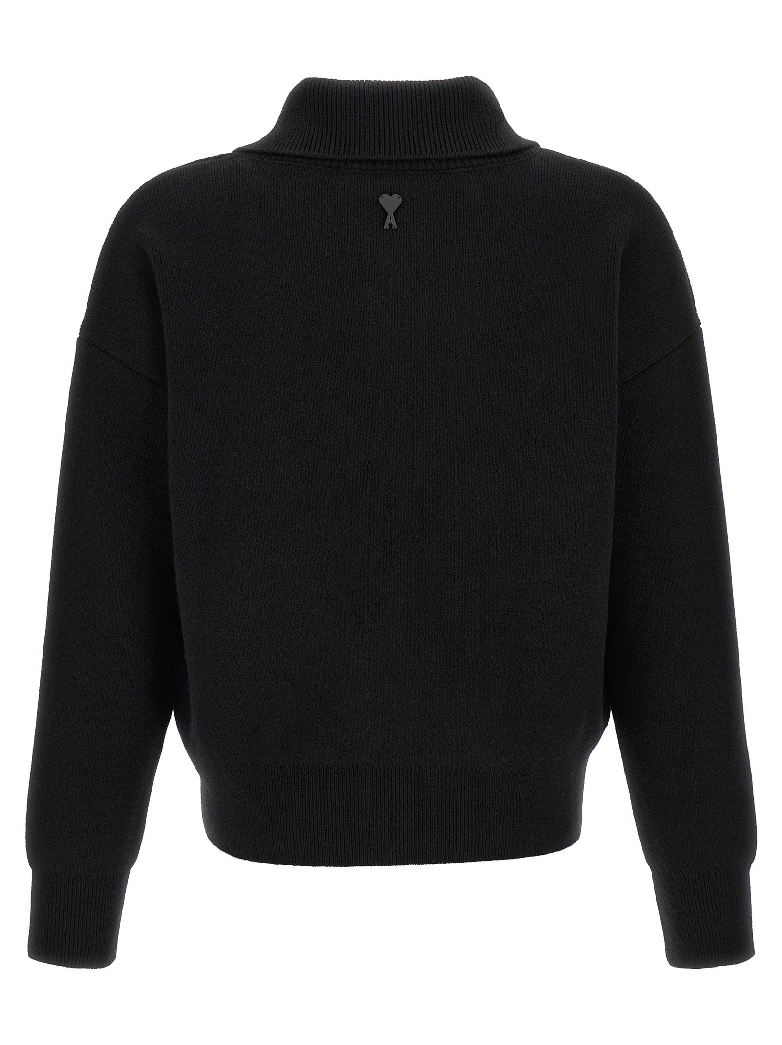 Ami Paris Schwarzer Wollcardigan