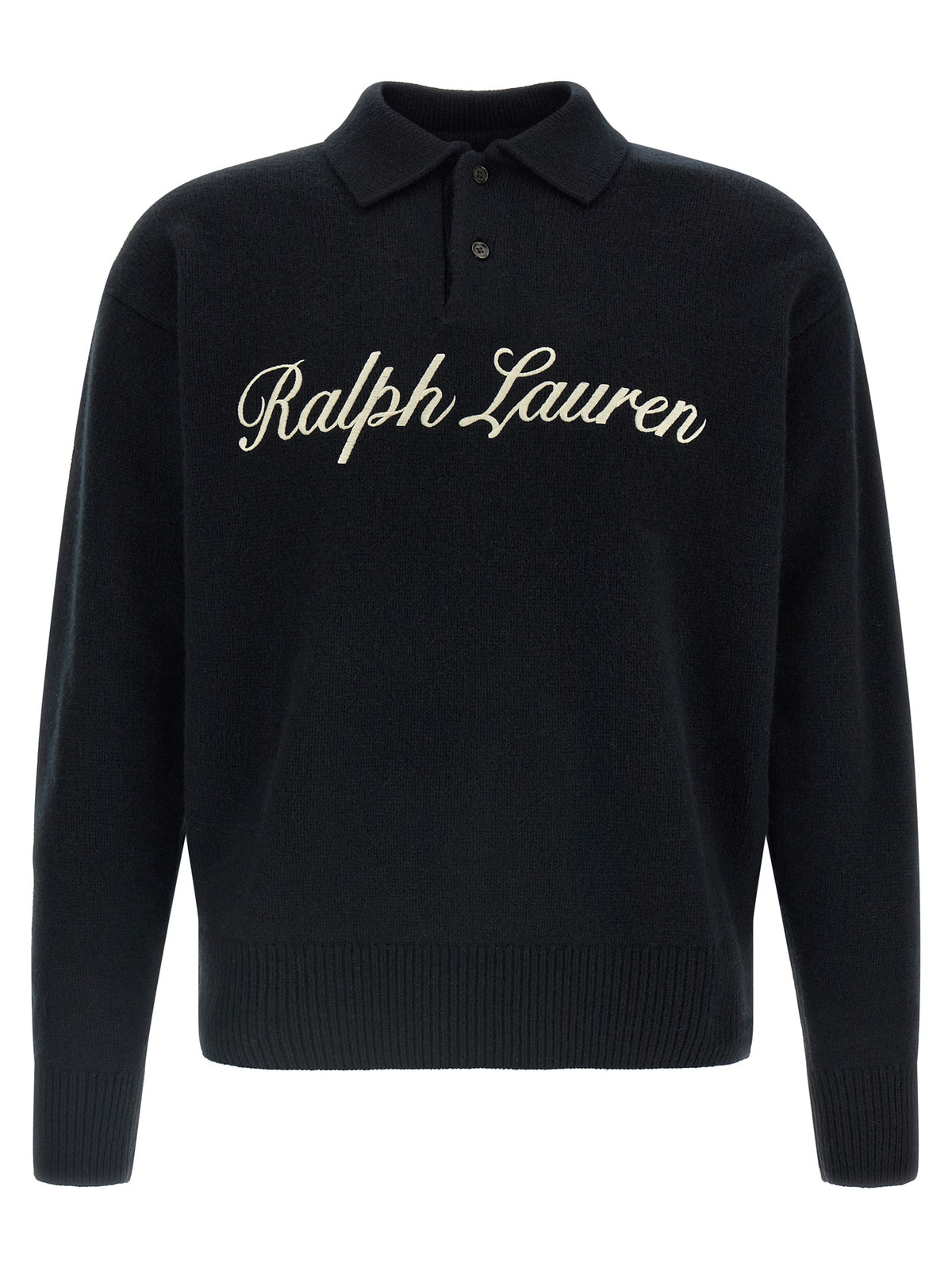 Polo Ralph Lauren Schwarzes Woll-Poloshirt