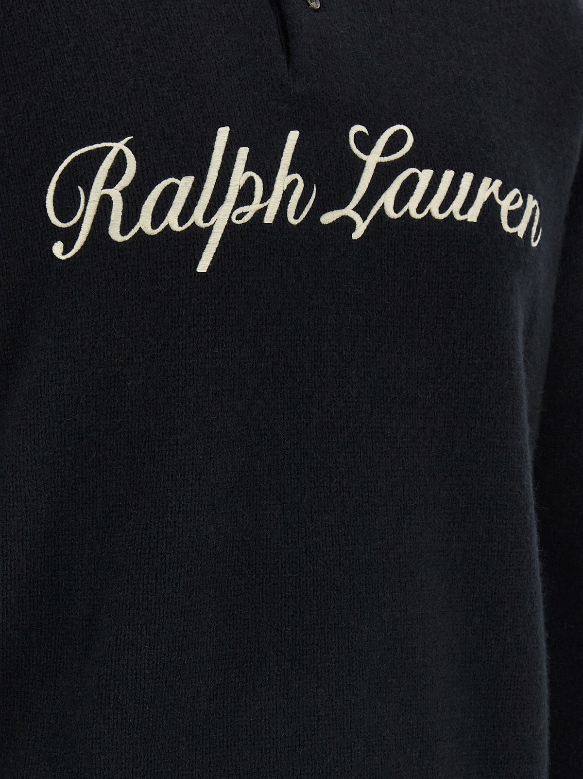 Polo Ralph Lauren Schwarzes Woll-Poloshirt