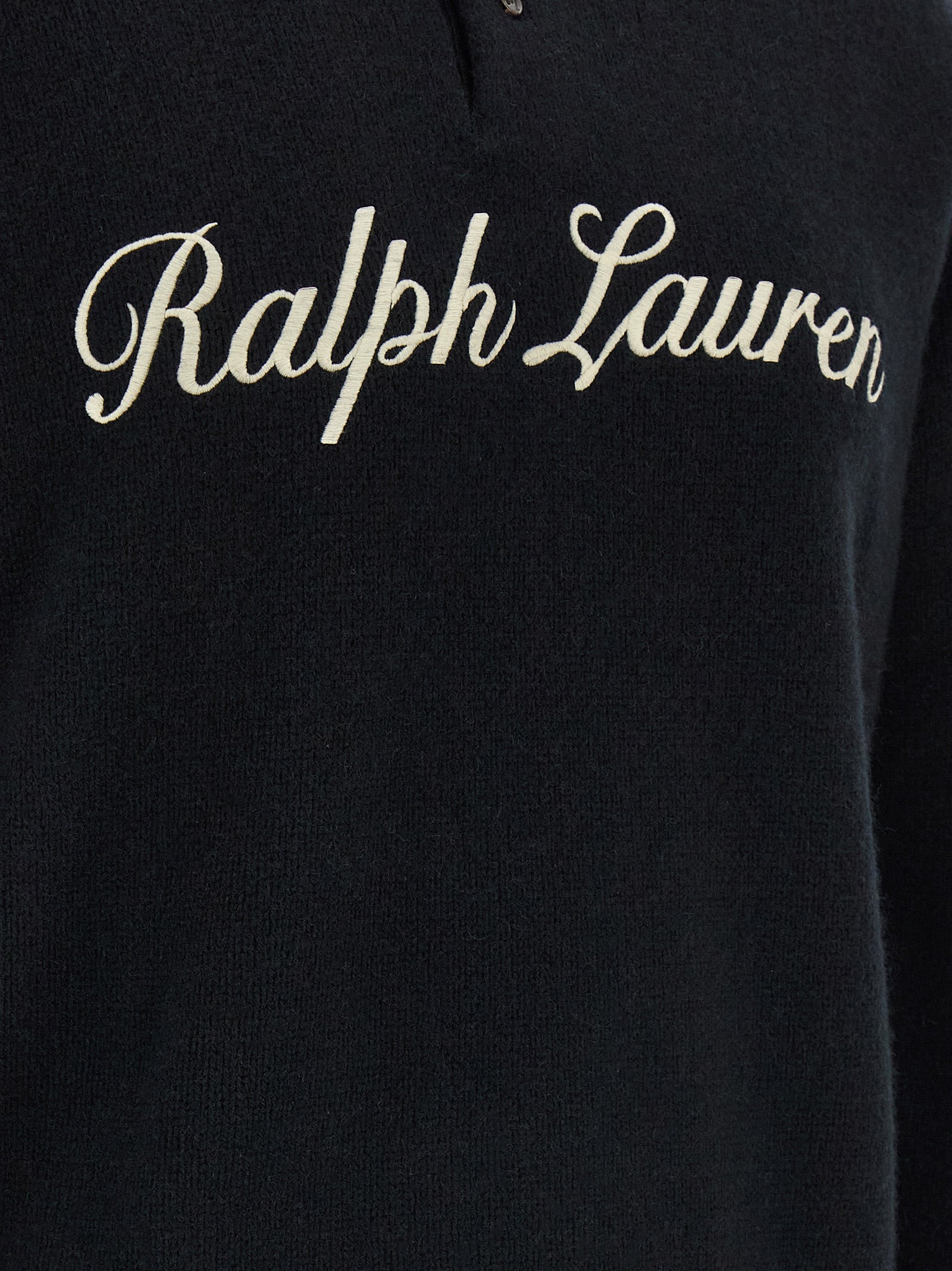Polo Ralph Lauren Schwarzes Woll-Poloshirt