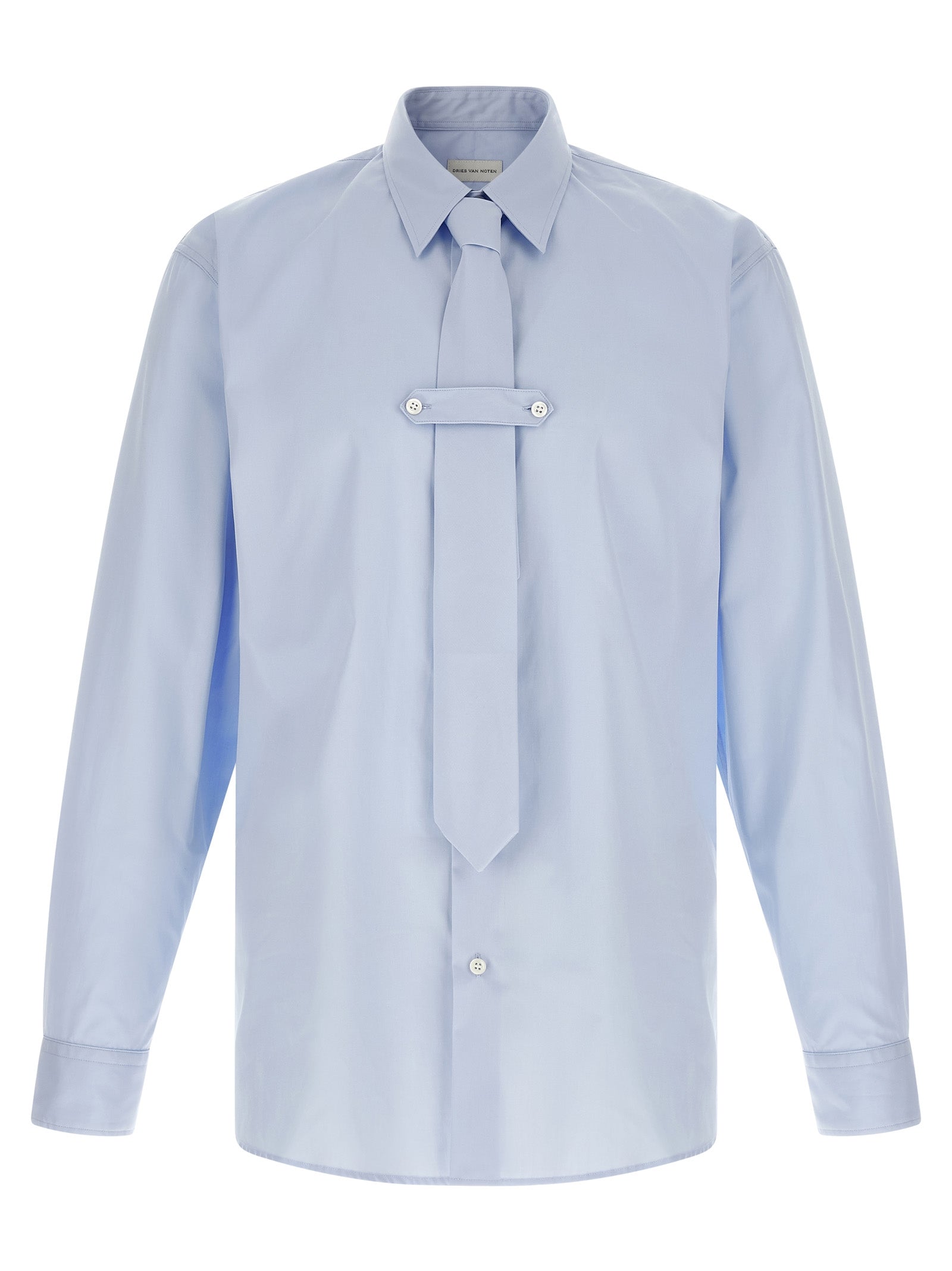 Dries Van Noten Blaue Baumwollbluse