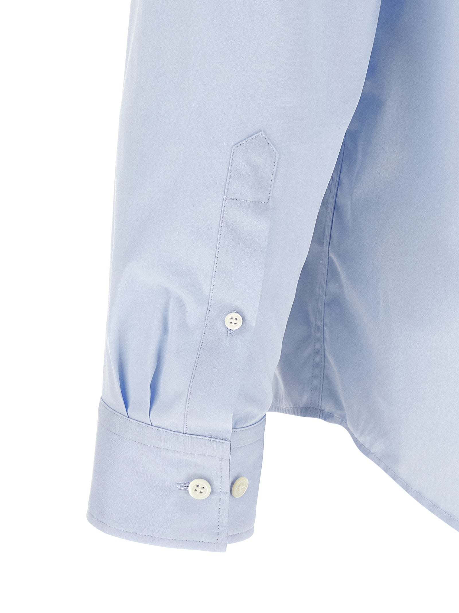 Dries Van Noten Blaue Baumwollbluse