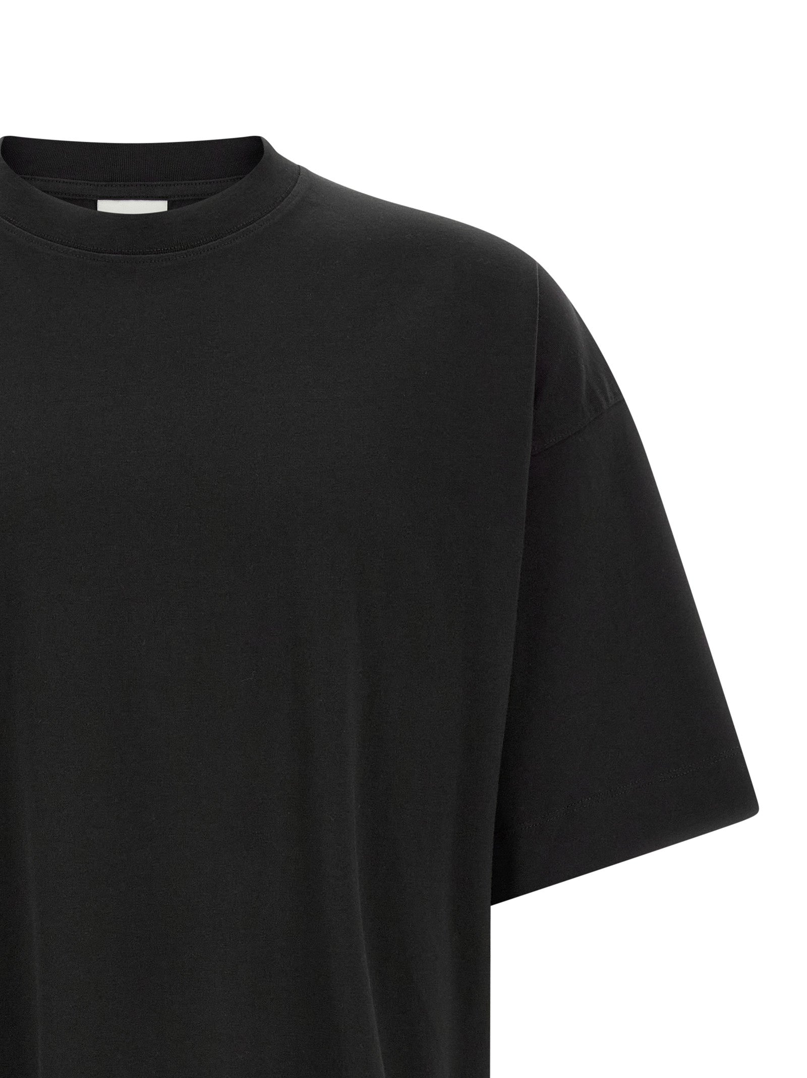 Dries Van Noten Schwarzes Baumwoll-T-Shirt