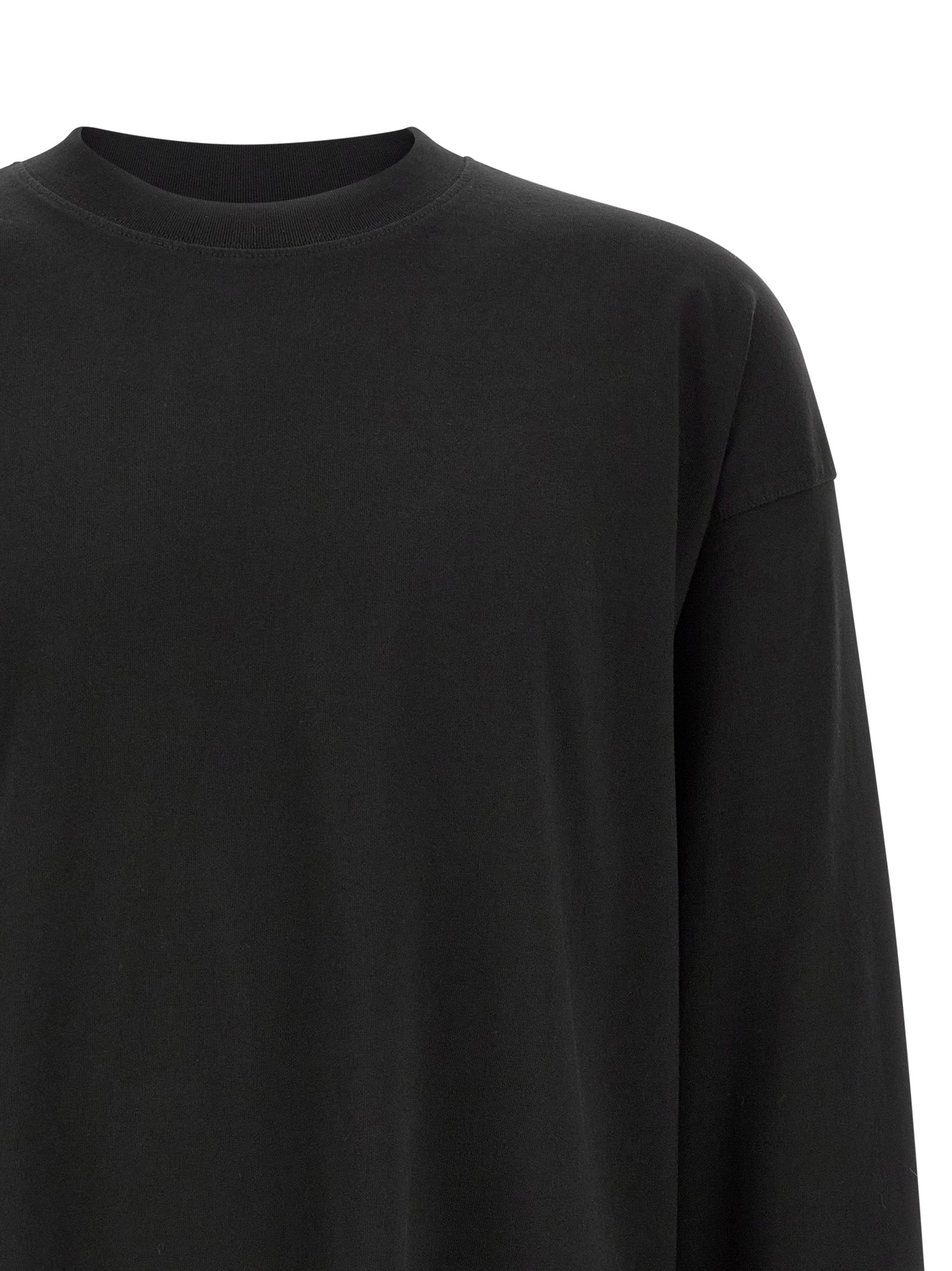 Dries Van Noten Schwarzes Baumwoll-T-Shirt