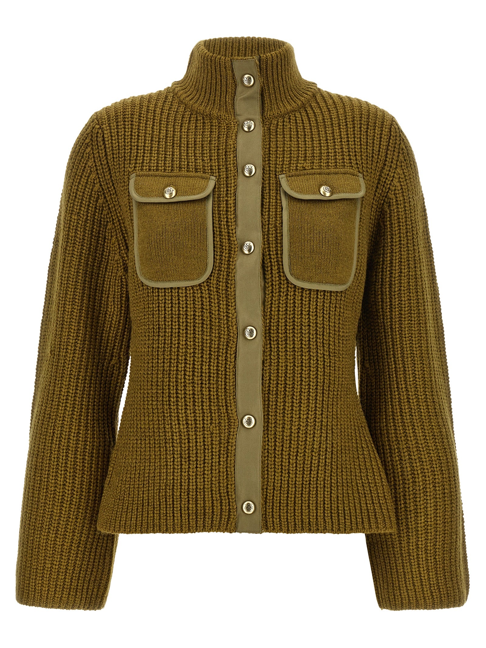 PINKO Zweifarbige Polyester-Strickjacke