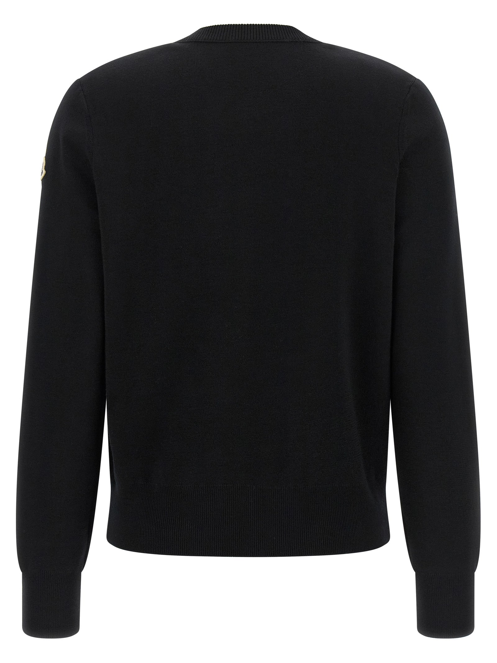 Moncler Schwarzer Cardigan aus Polyamid
