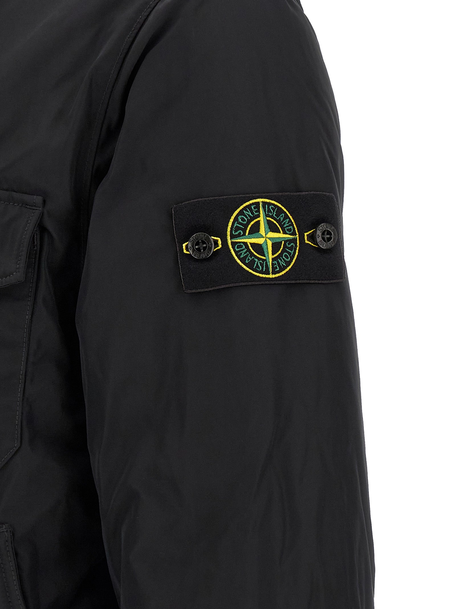 Stone Island Schwarze Polyester-Jacke
