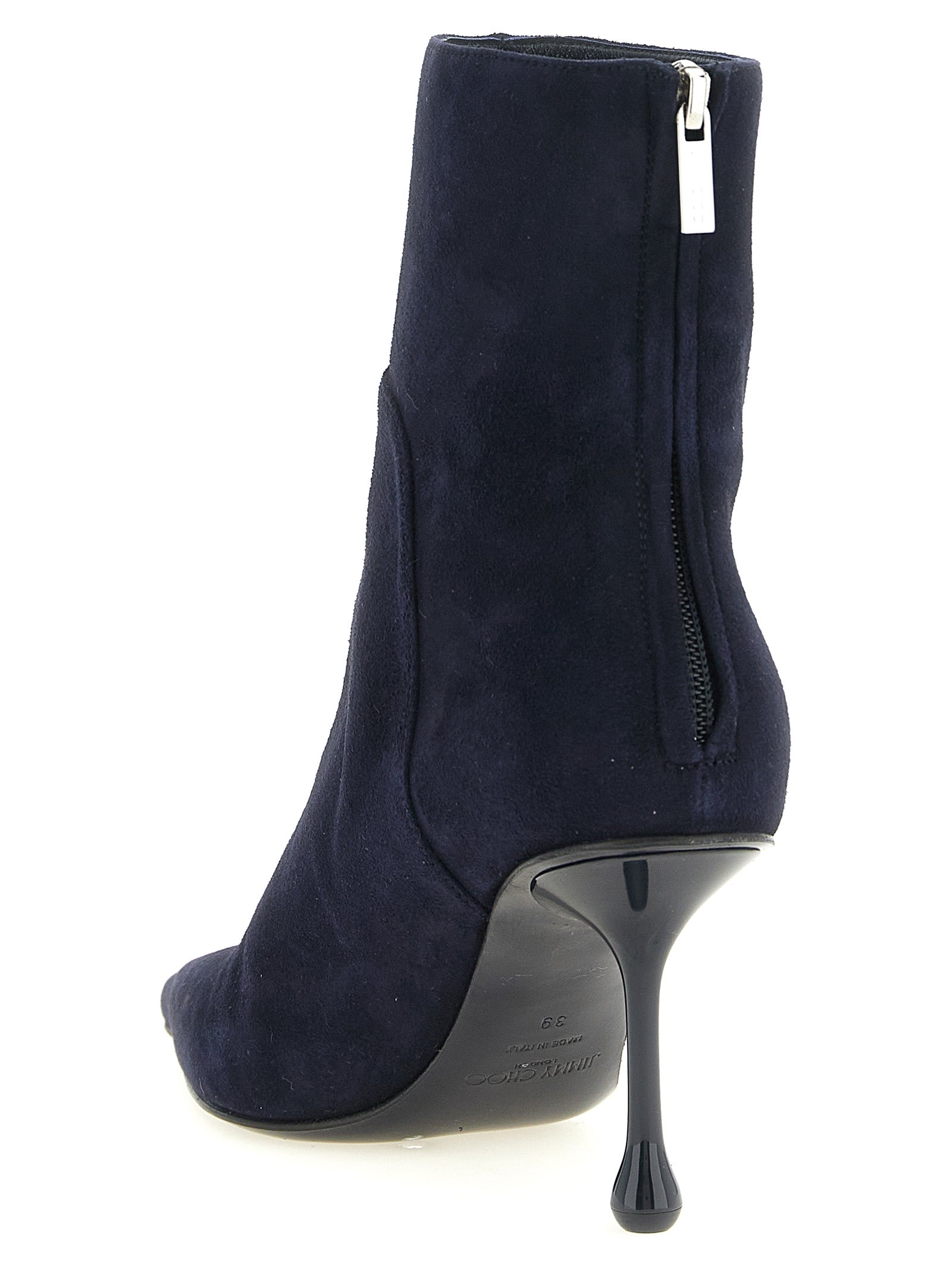 Jimmy Choo Blaue Ankle Boots aus Leder