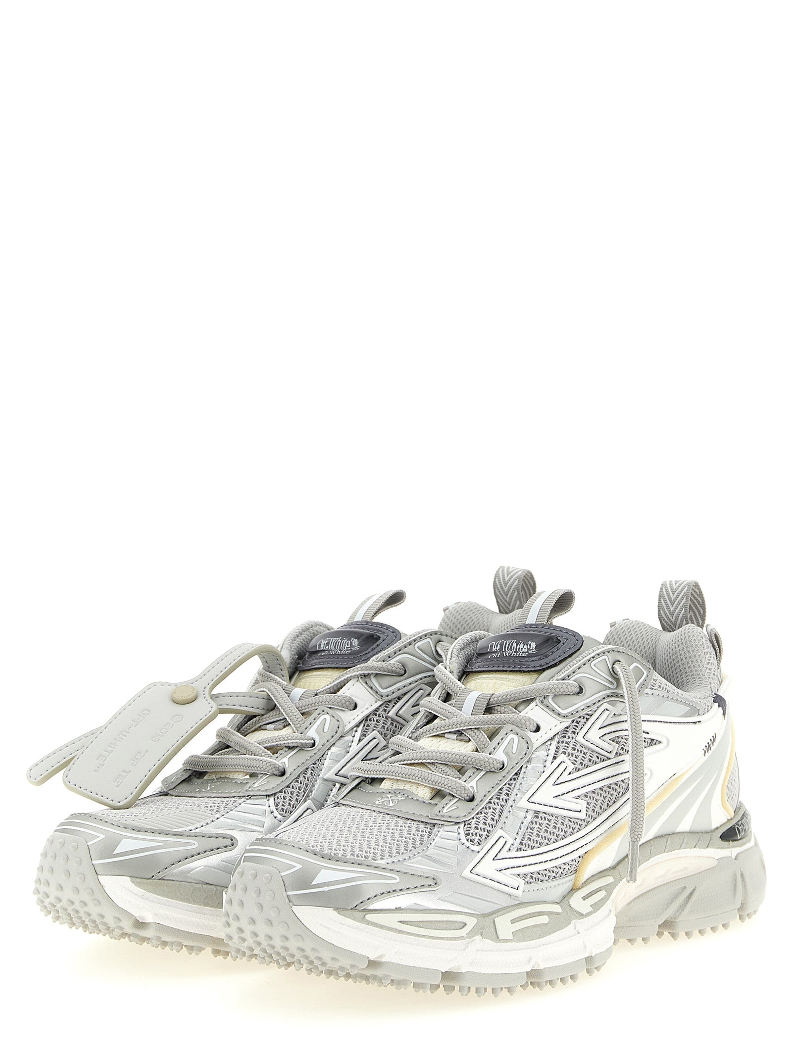 Off-White Graue Sneaker aus Polyethylen im Athletic-Stil