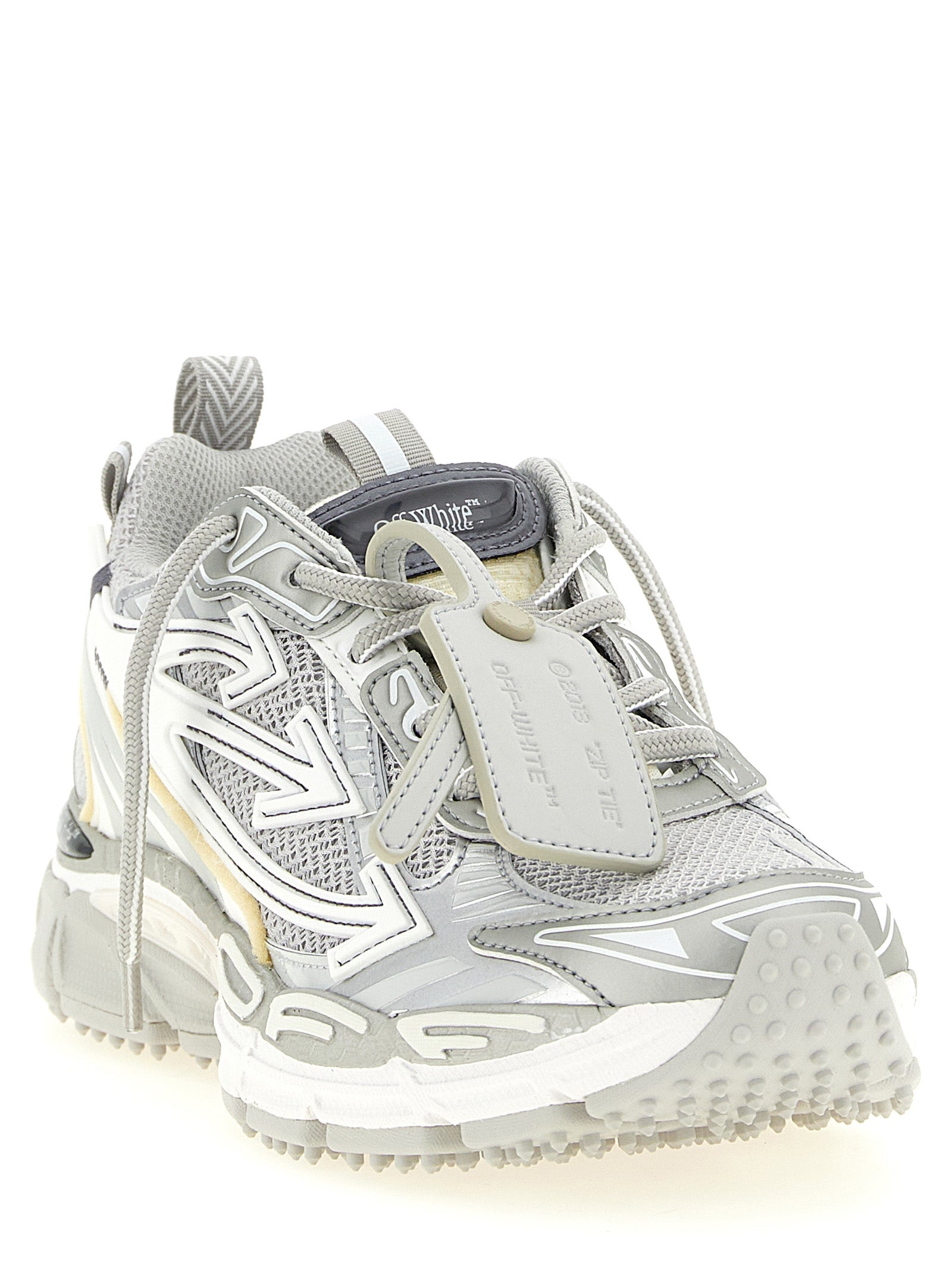 Off-White Graue Sneaker aus Polyethylen im Athletic-Stil